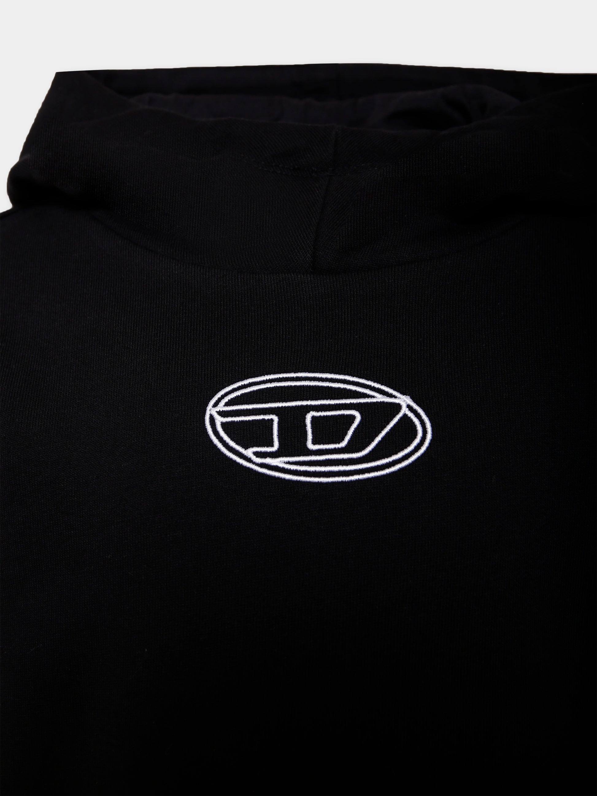 Vestito nero per bambina con logo,Diesel,J02426-KYAX3-K900