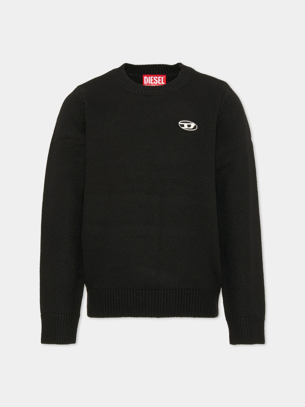 Maglione nero per bambino con logo,Diesel,J02430-KYAYX-K900