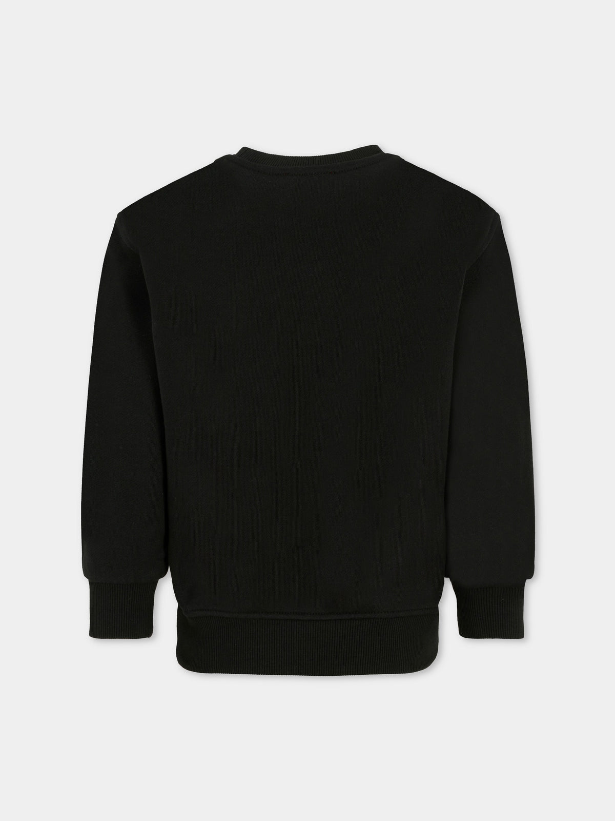 Black sweatshirt for boy with logo