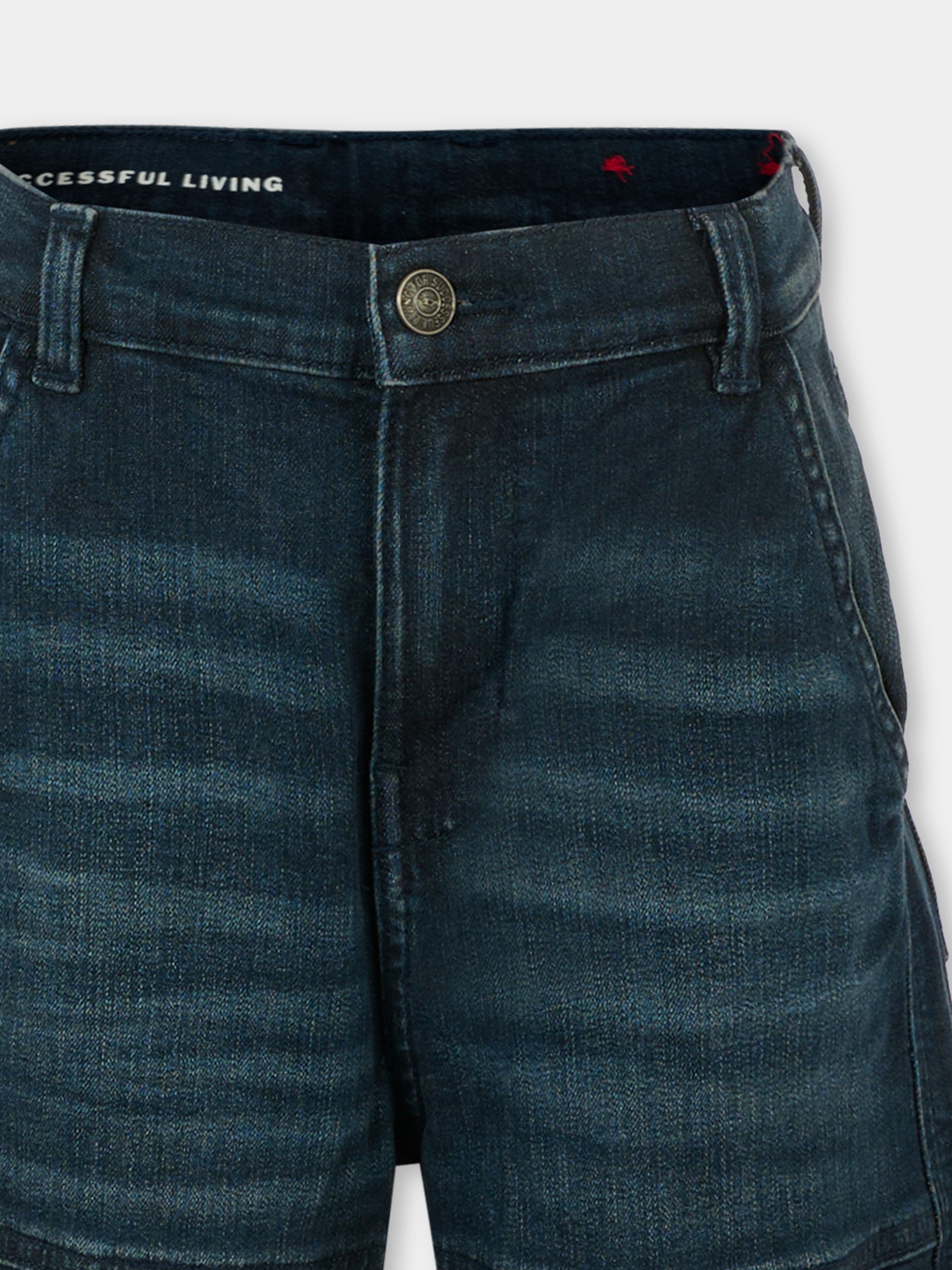 Jeans denim per bambina con logo,Diesel,J02514-KXBQL-K01