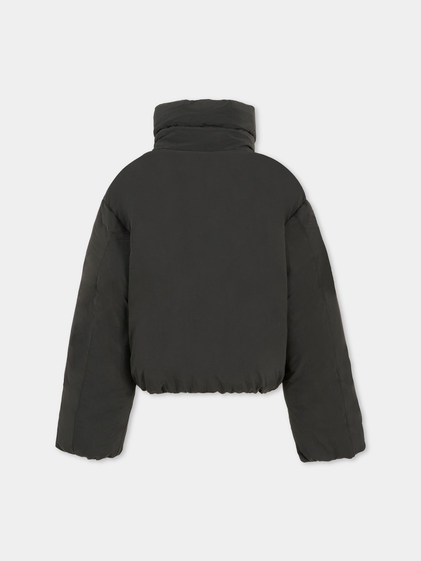 Piumino crop nero per bambina con logo,Diesel,J02525-KXBQ0-K900