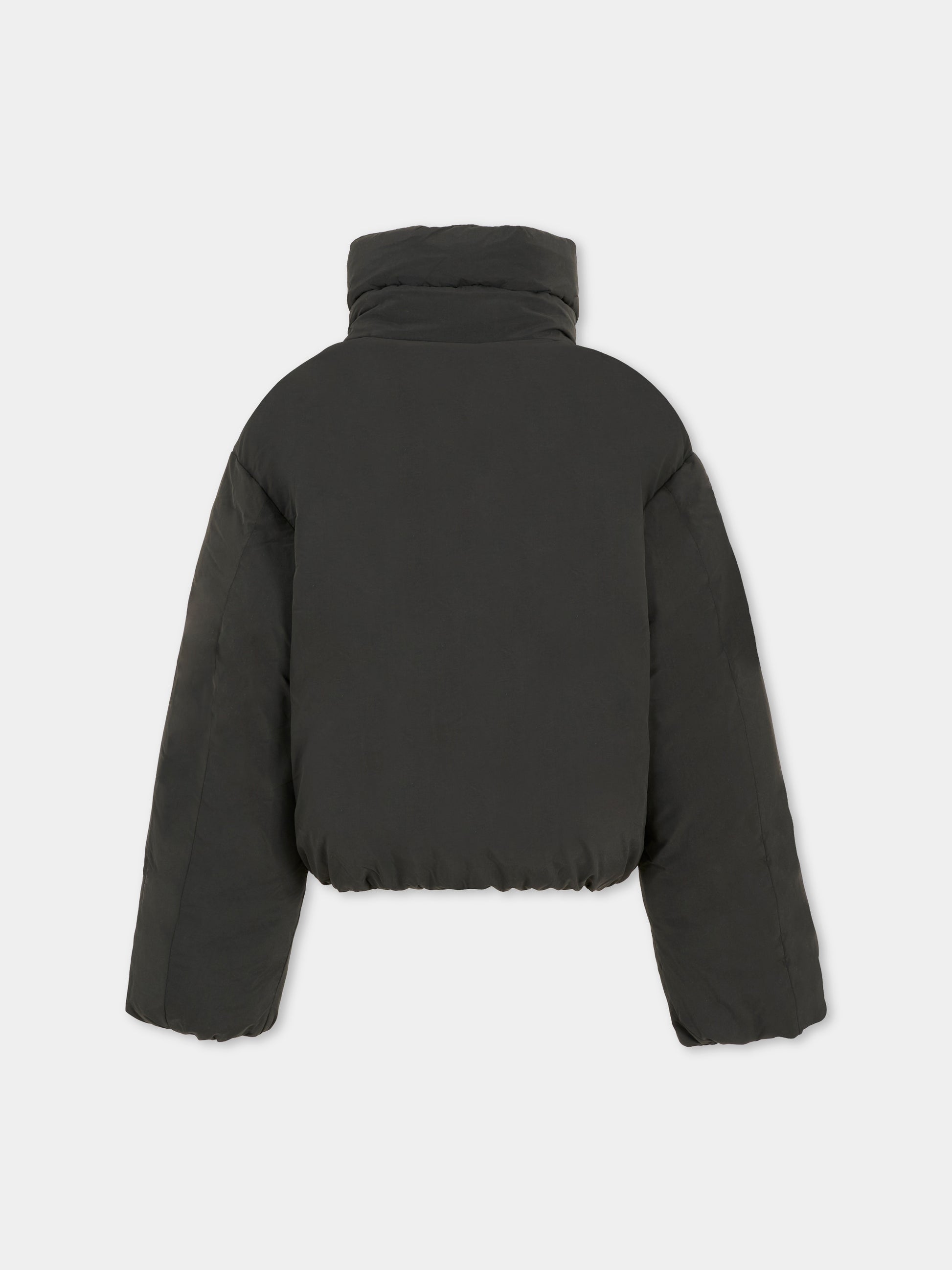 Piumino crop nero per bambina con logo,Diesel,J02525-KXBQ0-K900