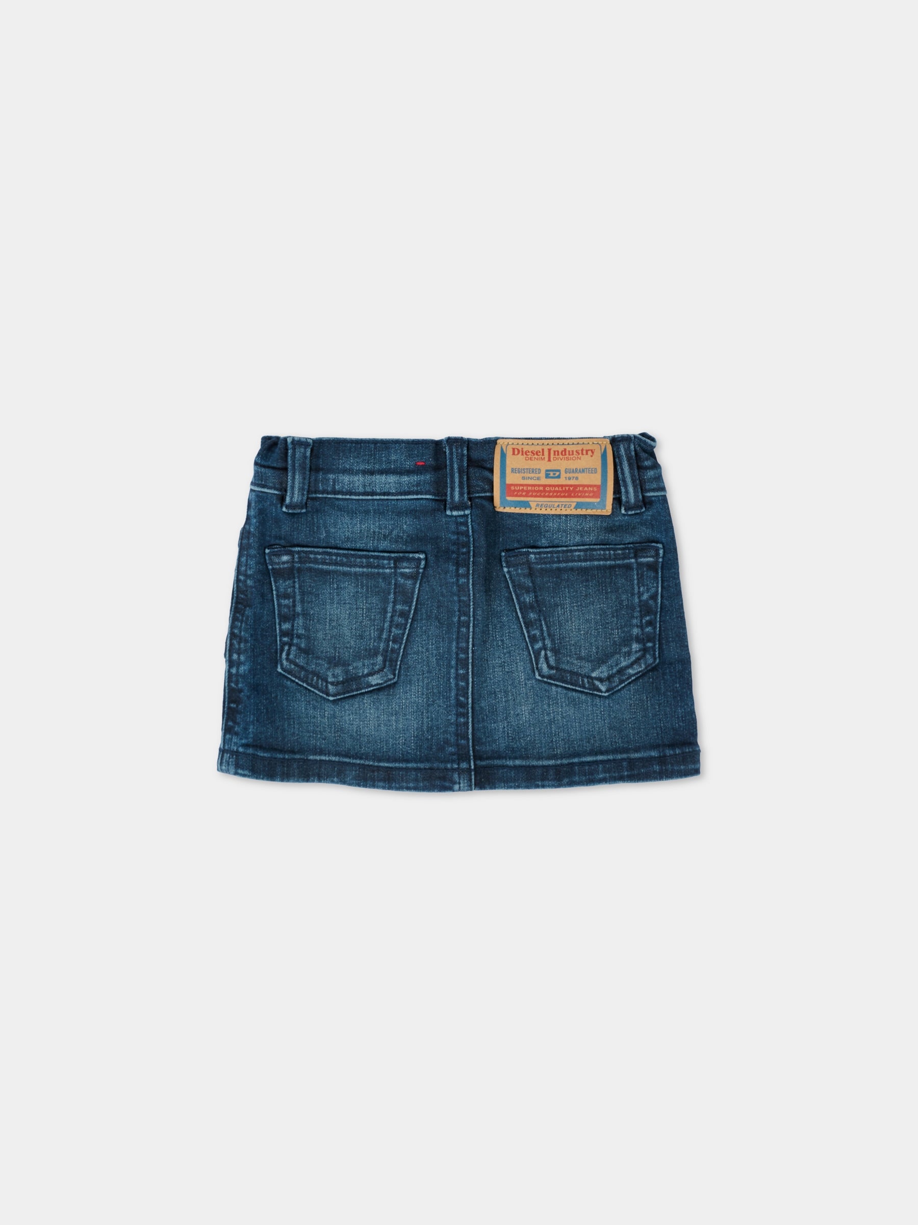 Gonna denim per neonata con logo,Diesel,K00660-KXBQL-K01