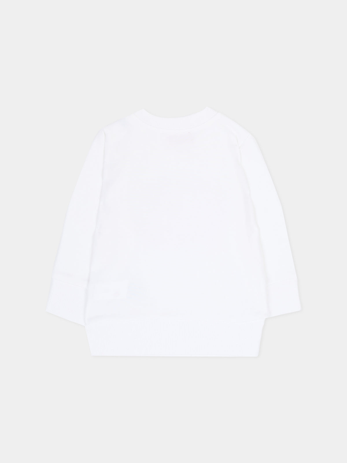 Felpa bianca per neonato con logo,Diesel,K00701-KYAVF-K100