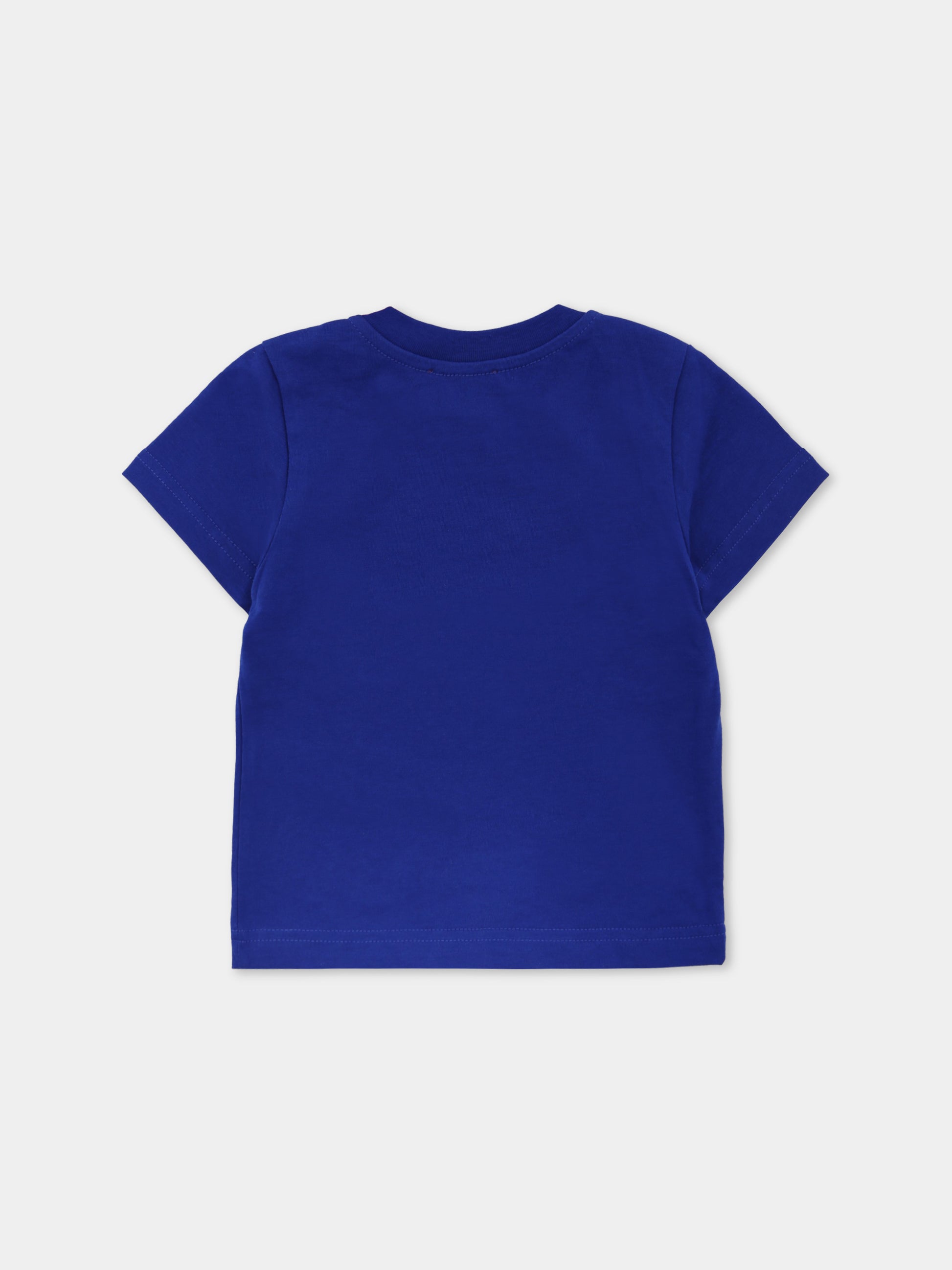 T-shirt blu per neonato con logo,Diesel,K00708-00YI9-K89G