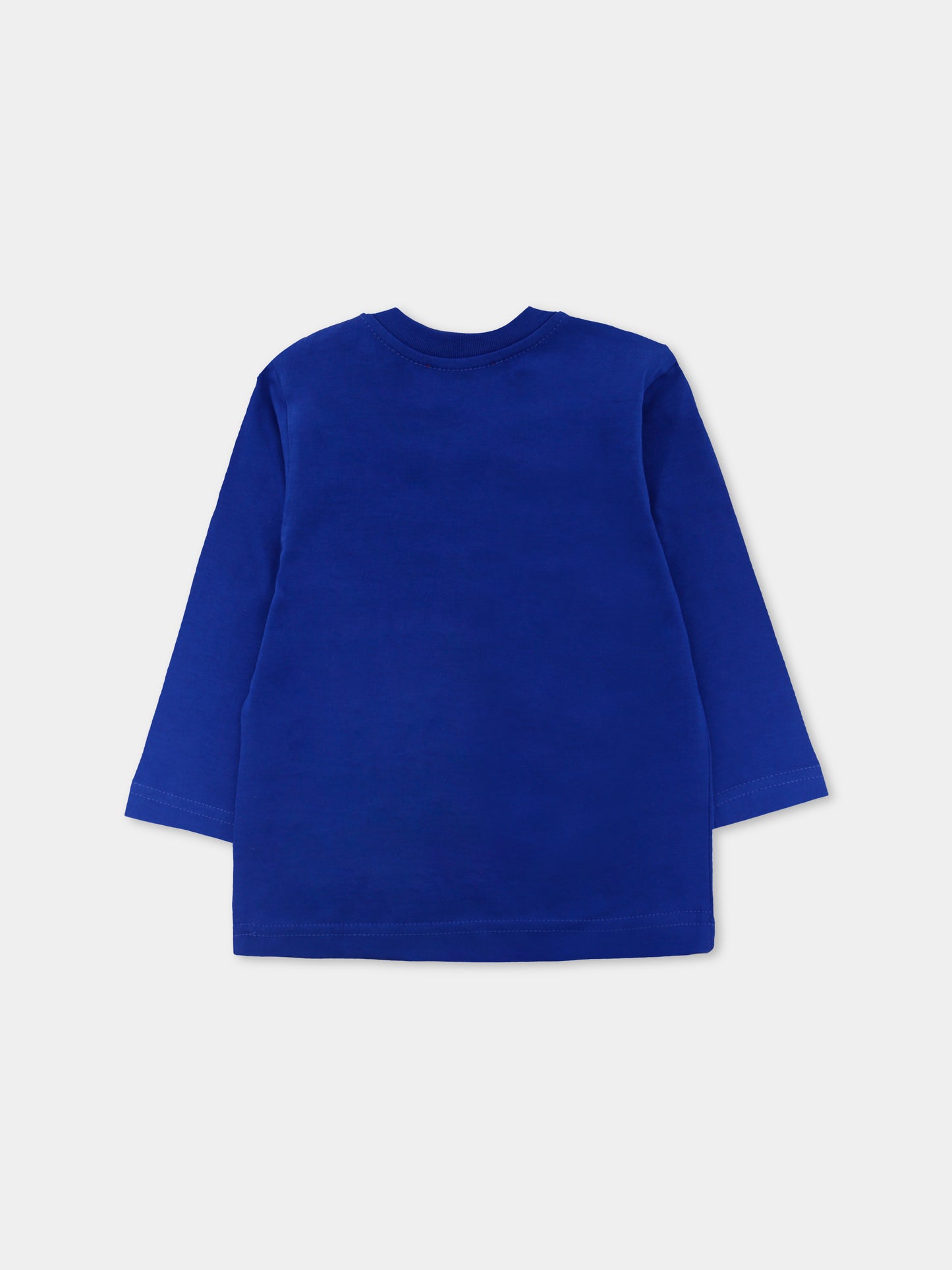 T-shirt blu per neonato con logo,Diesel,K00712-00YI9-K89G