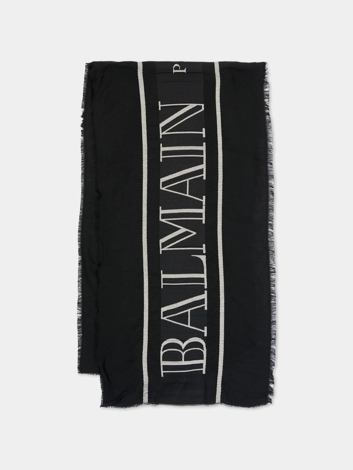 Black scarf for kids with logo