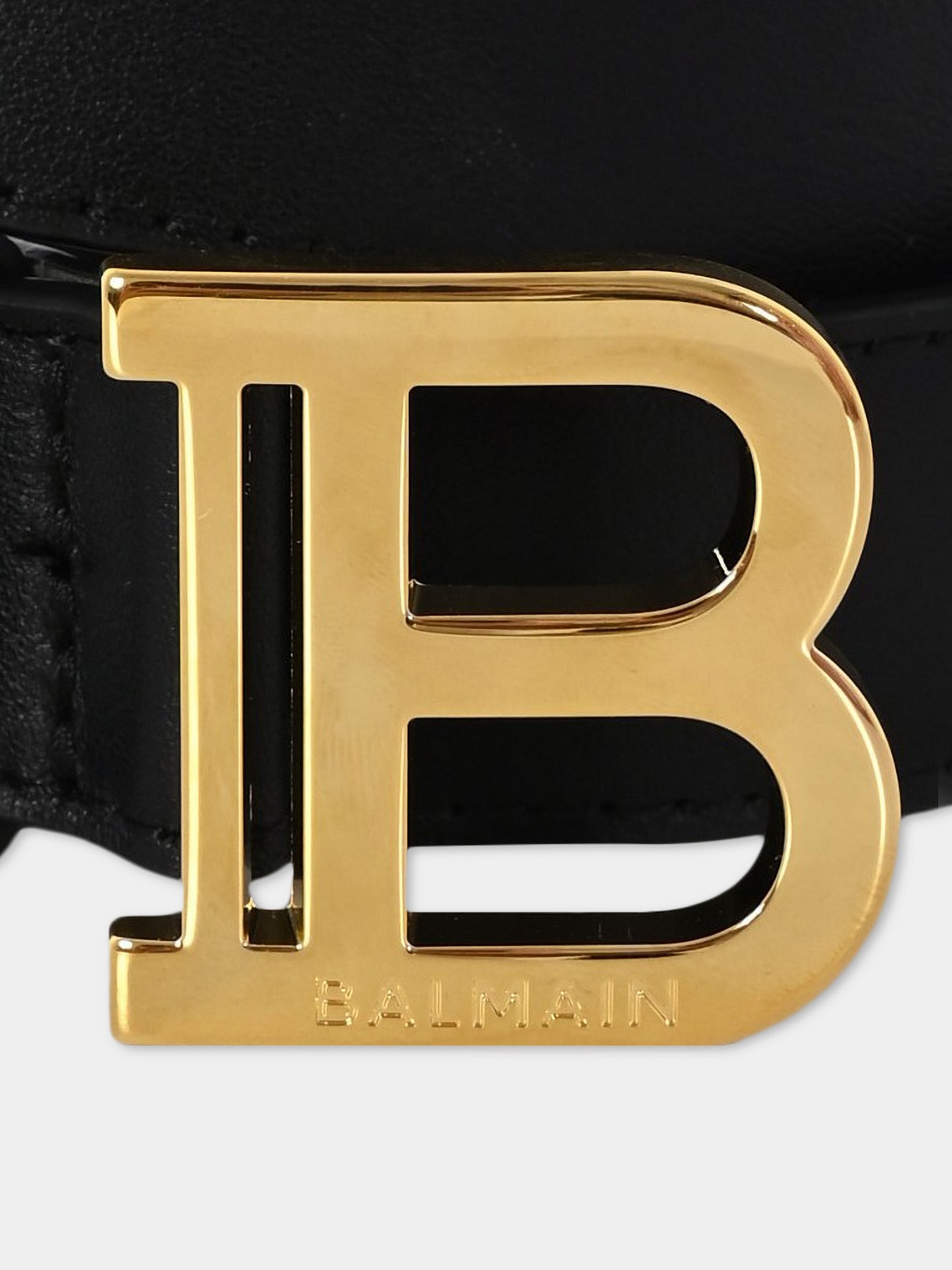 Cintura nera per bambini con logo,Balmain Kids,BX0P21-Z1371 930OR