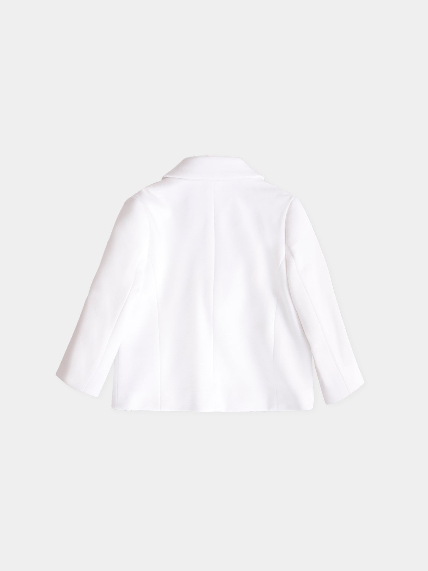 Giacca bianca per neonato con iconico labirinto all over,Balmain Kids,BX2504-J0371 100AG