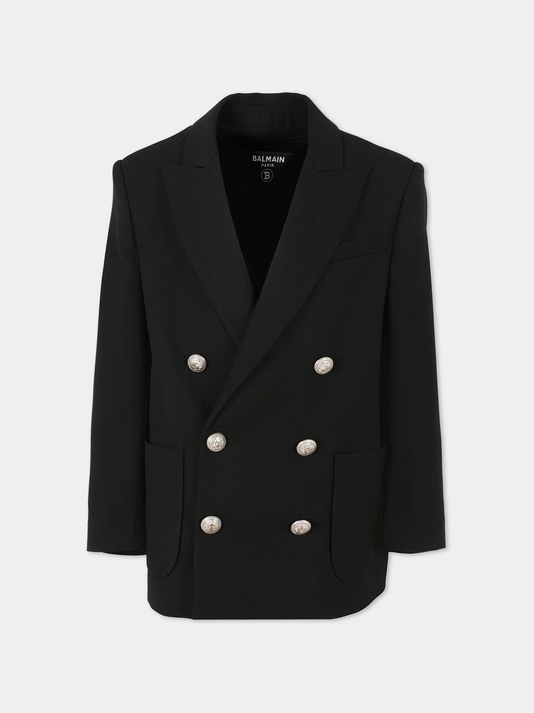 Giacca nera per bambino,Balmain Kids,BX2P04-I0196 930AG