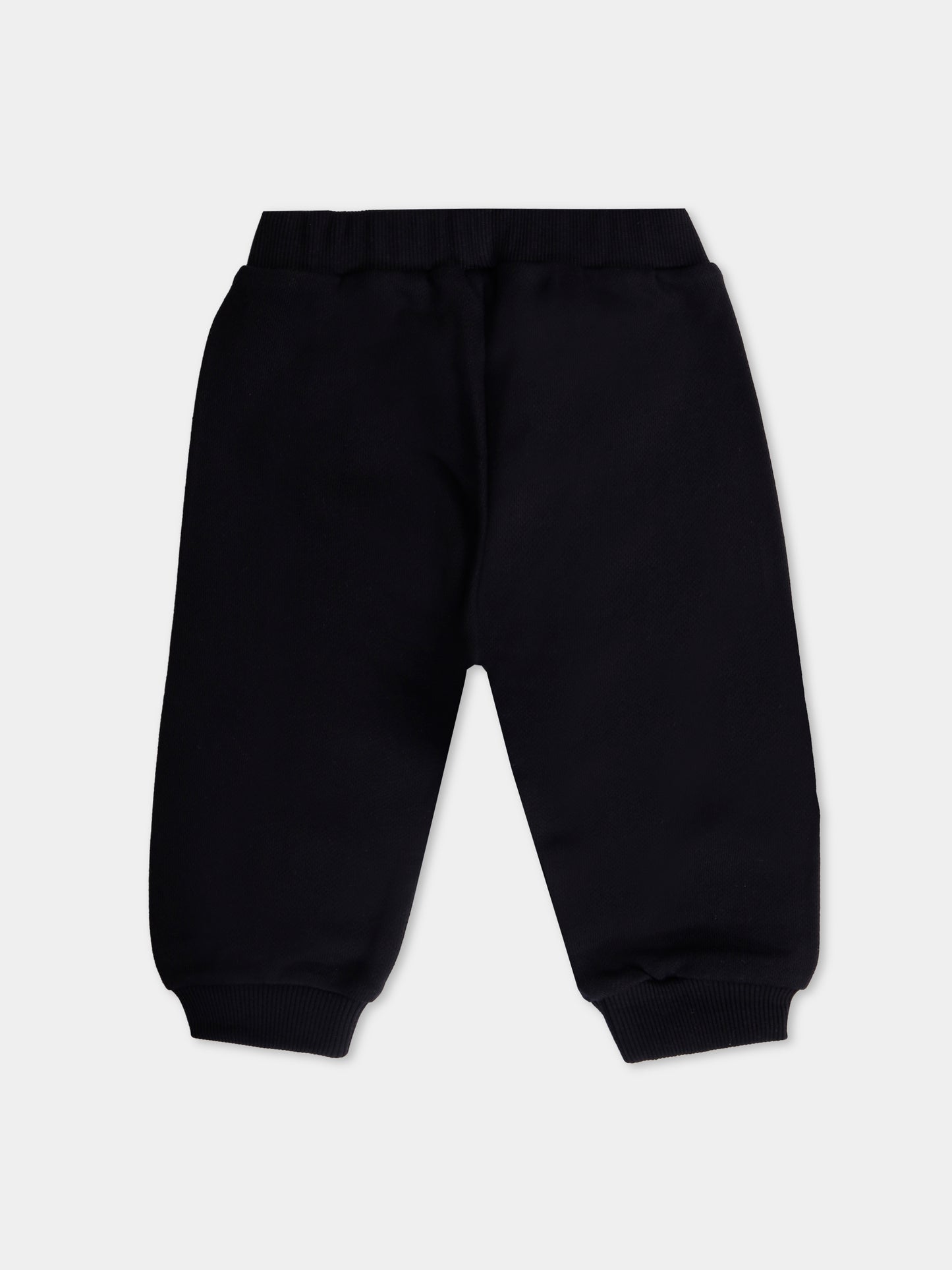 Pantaloni neri per neonati con logo,Balmain Kids,BX6500-Z3183 930BC