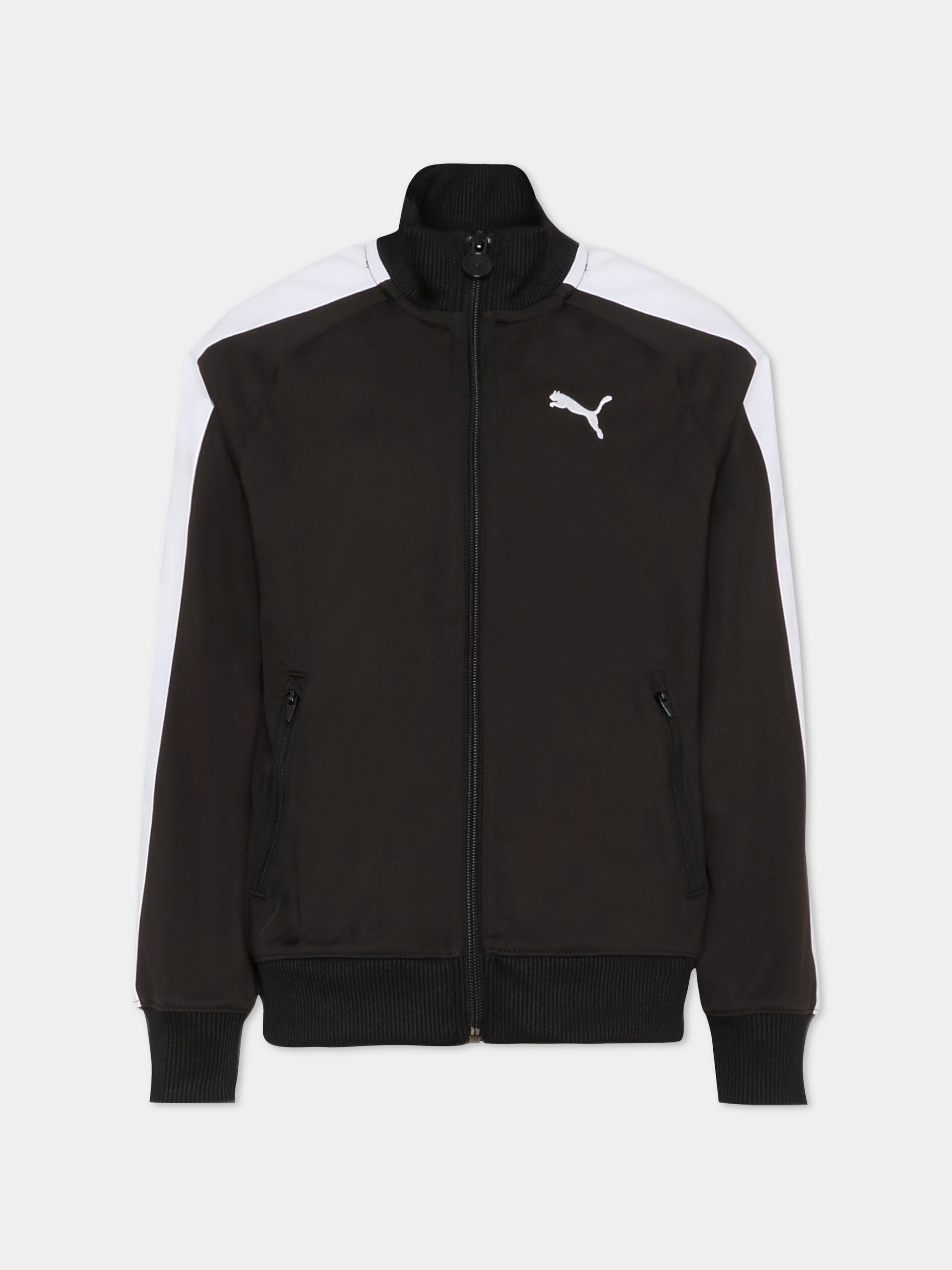 Felpa nera per bambini con logo,Puma,629875 01