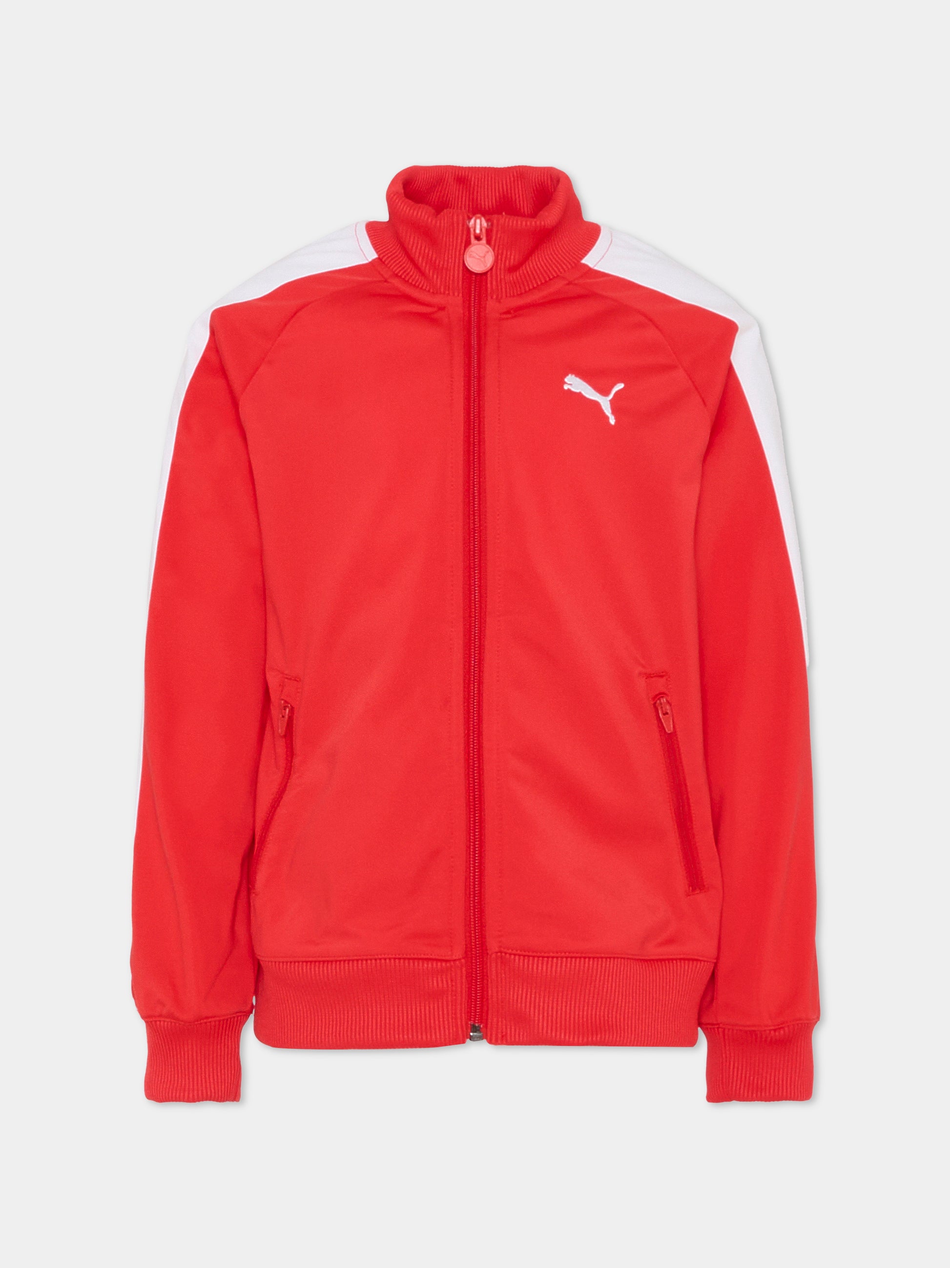 Felpa rossa per bambini con logo,Puma,629875 11