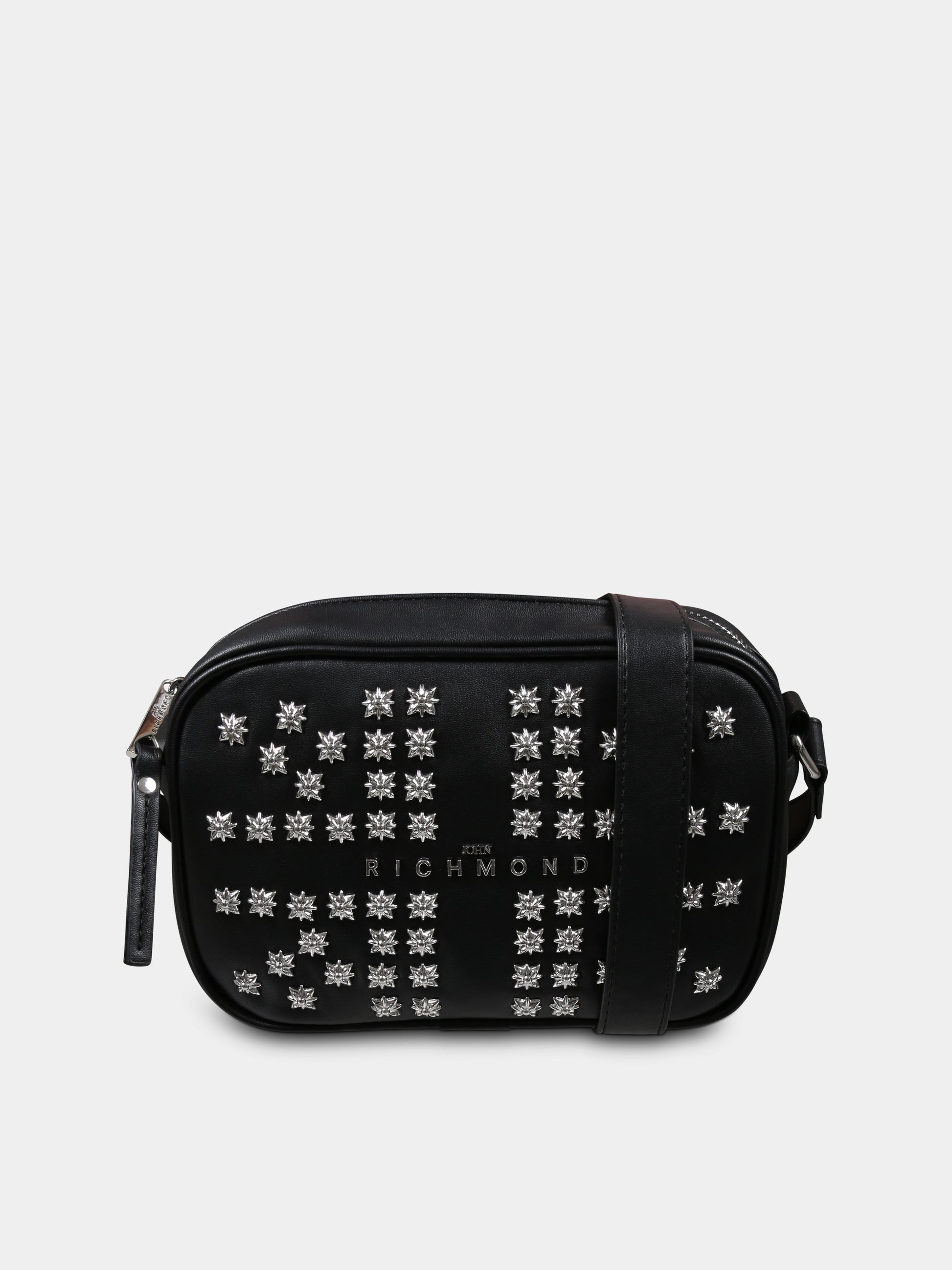 Borsa nera per bambina con logo,Richmond,RGA24131BO BLACK/O-WH