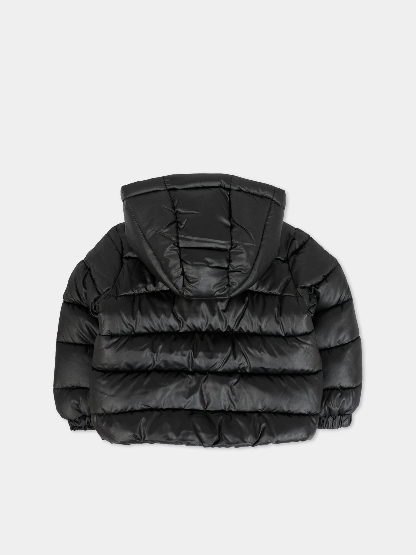 Piumino nero per neonati con logo,Nike,66N074 023