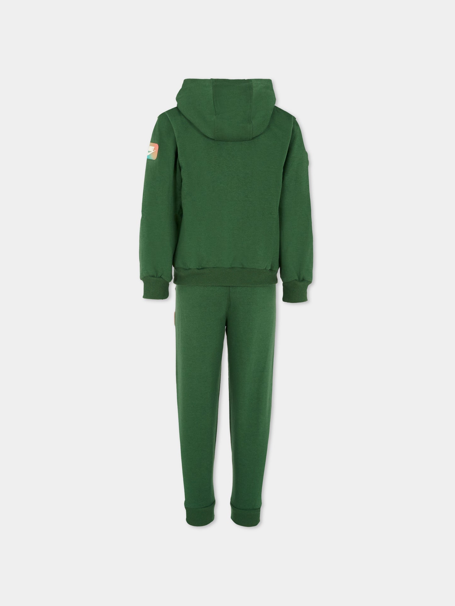 Completo verde per bambino con swoosh e logo,Nike,86N386 F1J