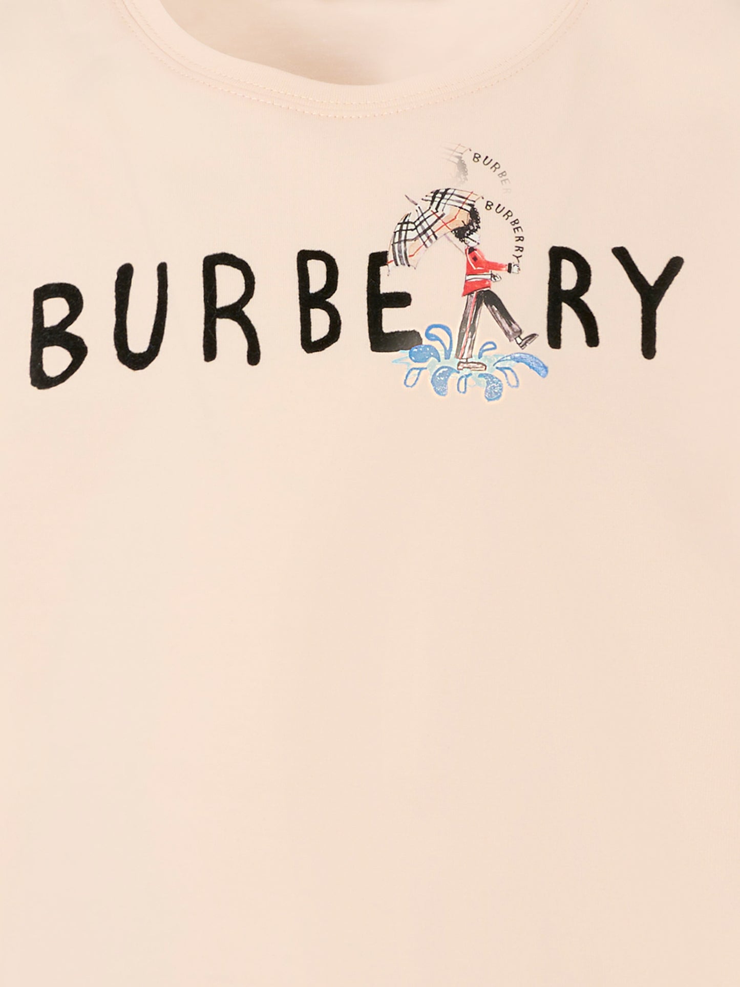 T-shirt rosa per bambina con logo e soldatino,Burberry Kids,8110642 A4651