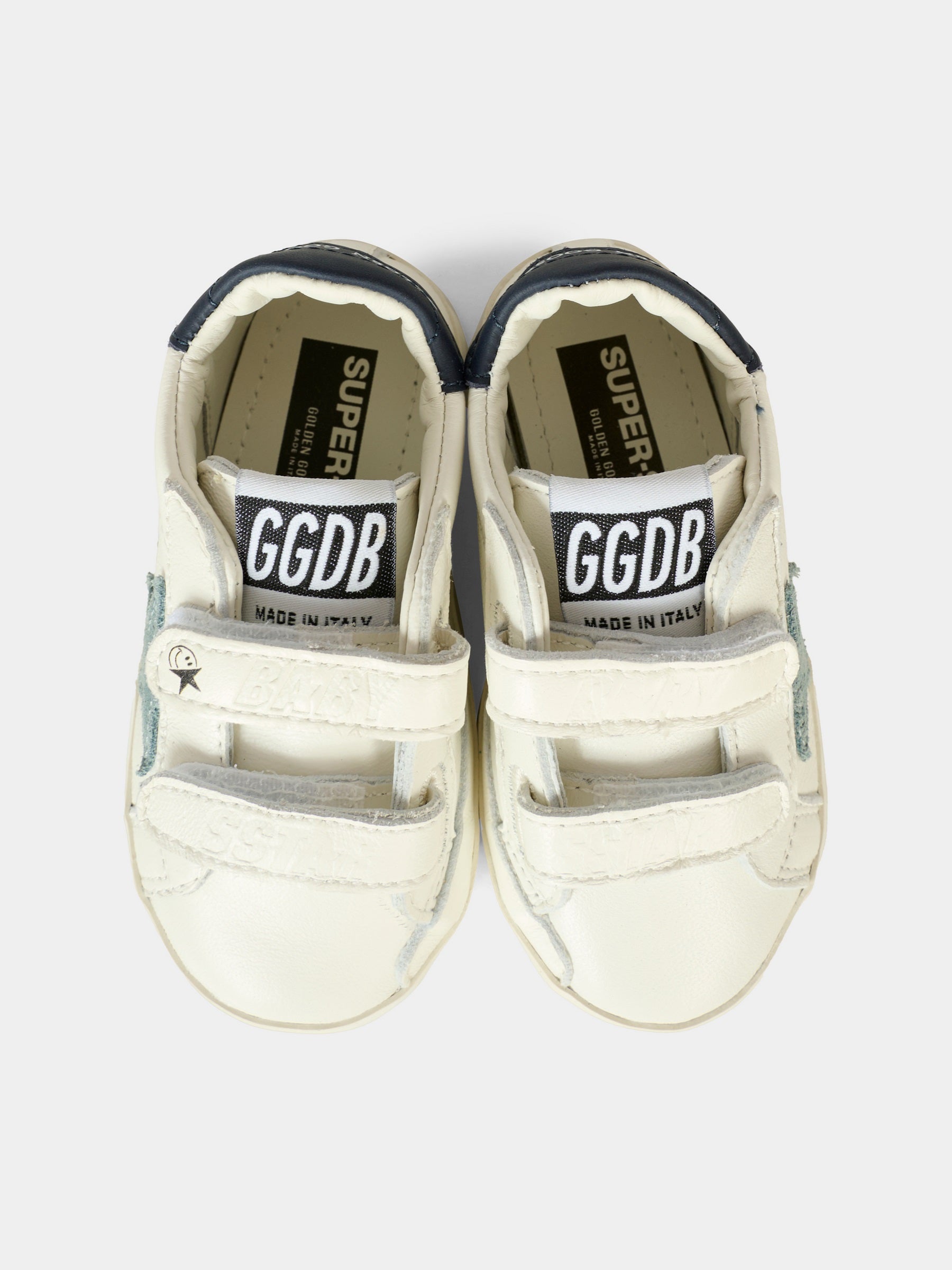 Sneakers Old School per neonato con stella e logo,Golden Goose,GIF00166 F007411 82479