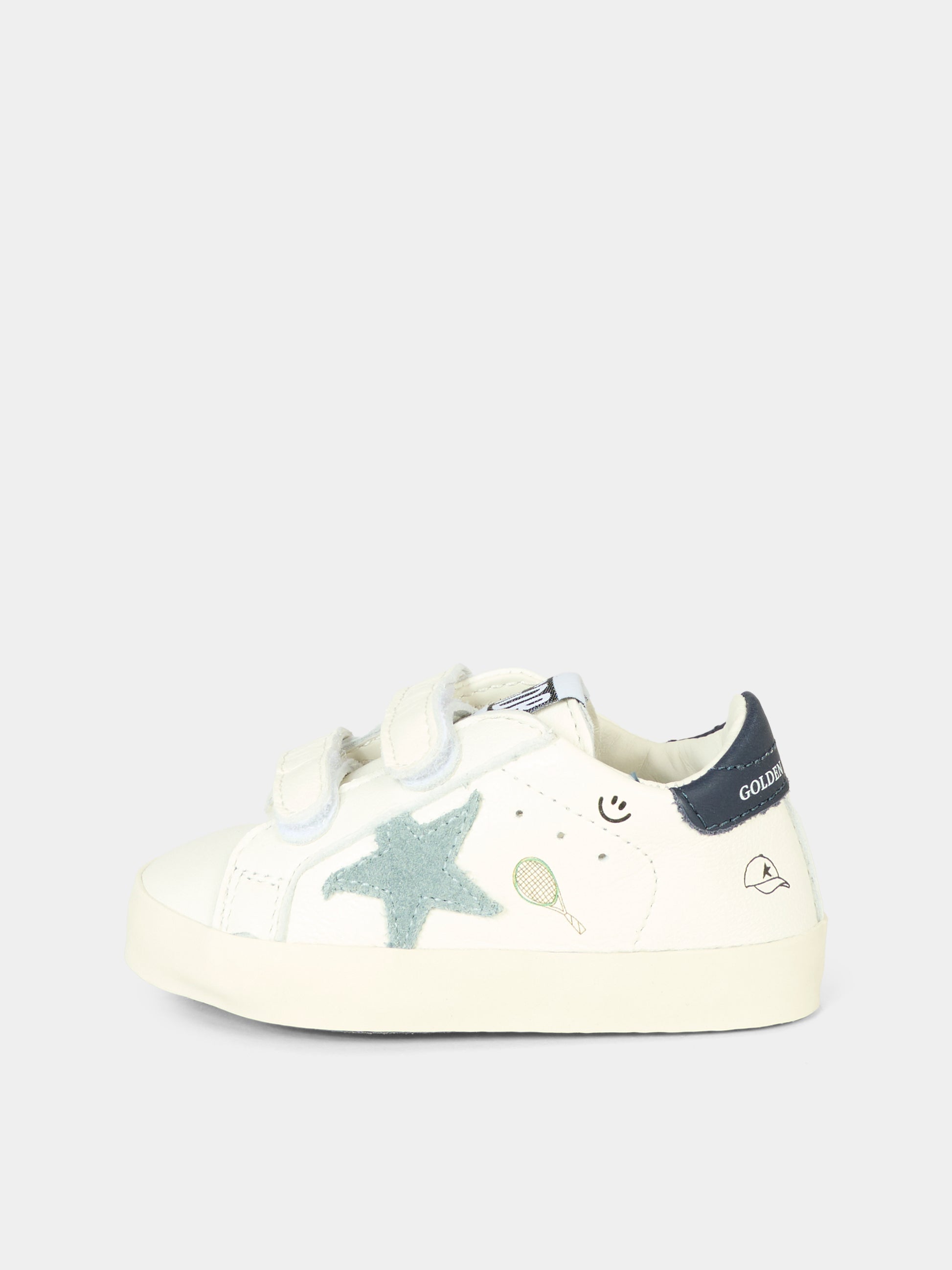 Sneakers Old School per neonato con stella e logo,Golden Goose,GIF00166 F007411 82479