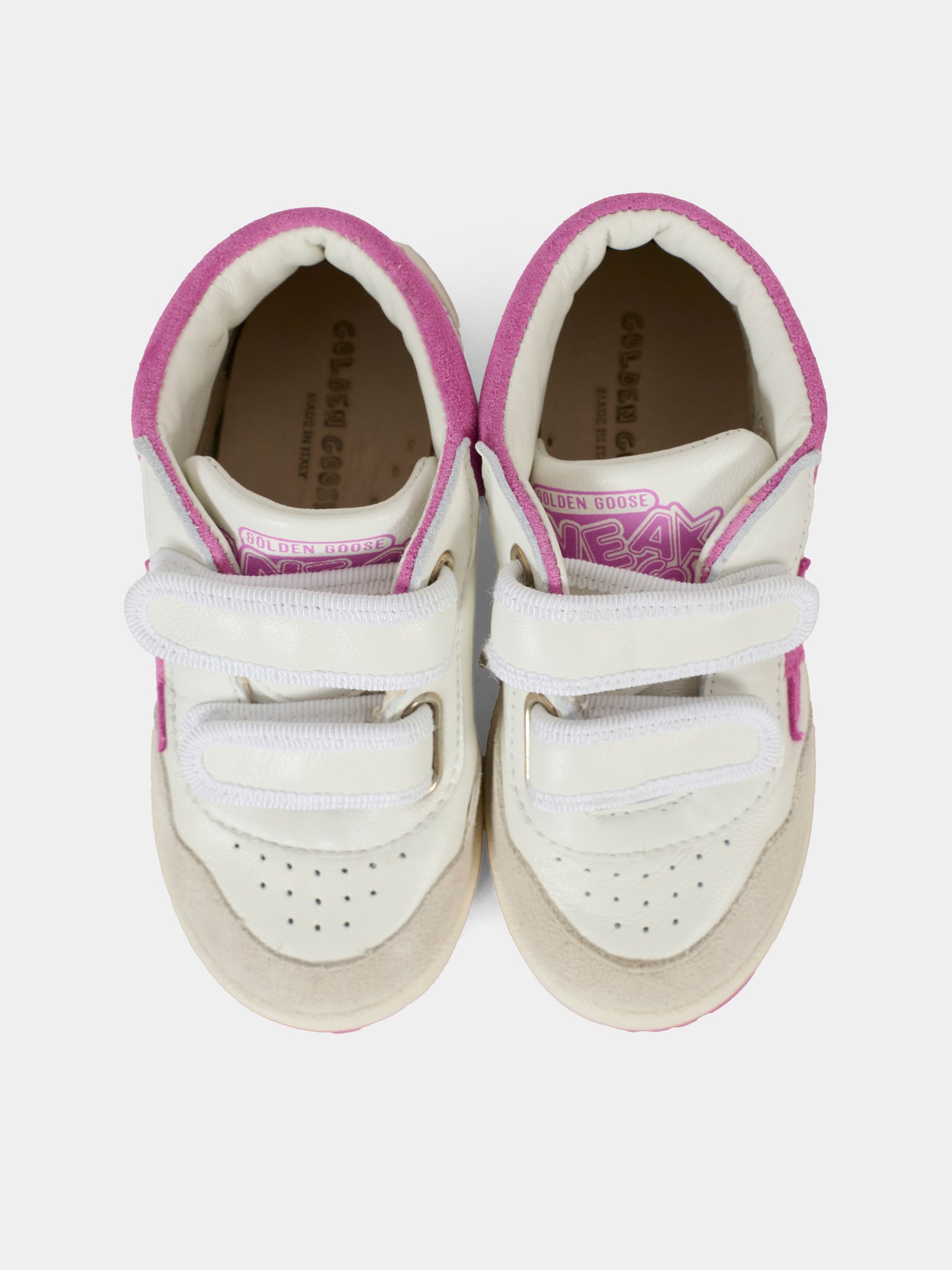 Sneakers June bianche per neonata e bambina con stella,Golden Goose,GJF00773 F007416 82976