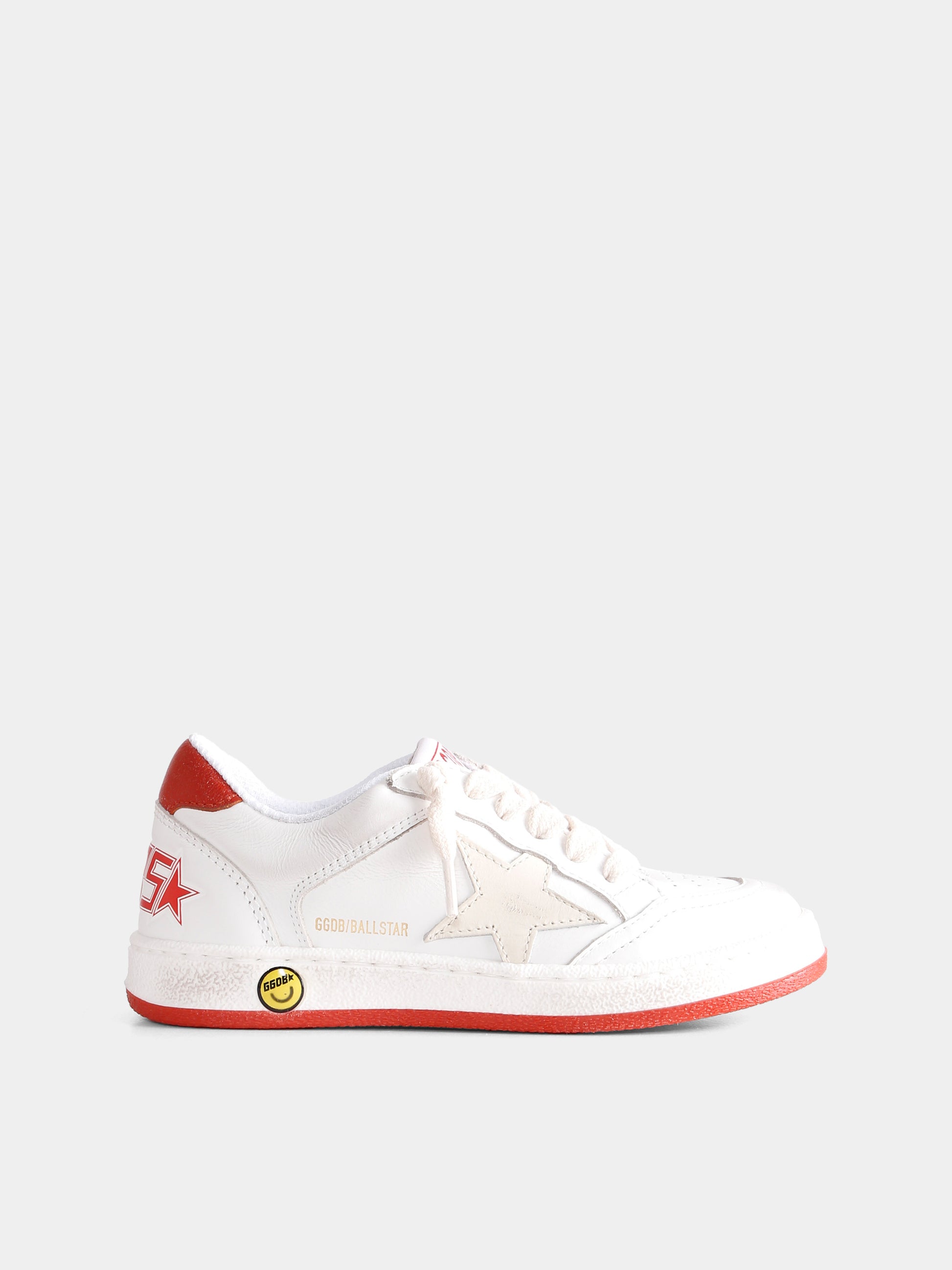 Sneakers Old School bianche per bambini con stella,Golden Goose,GJF00327 F007452 12270