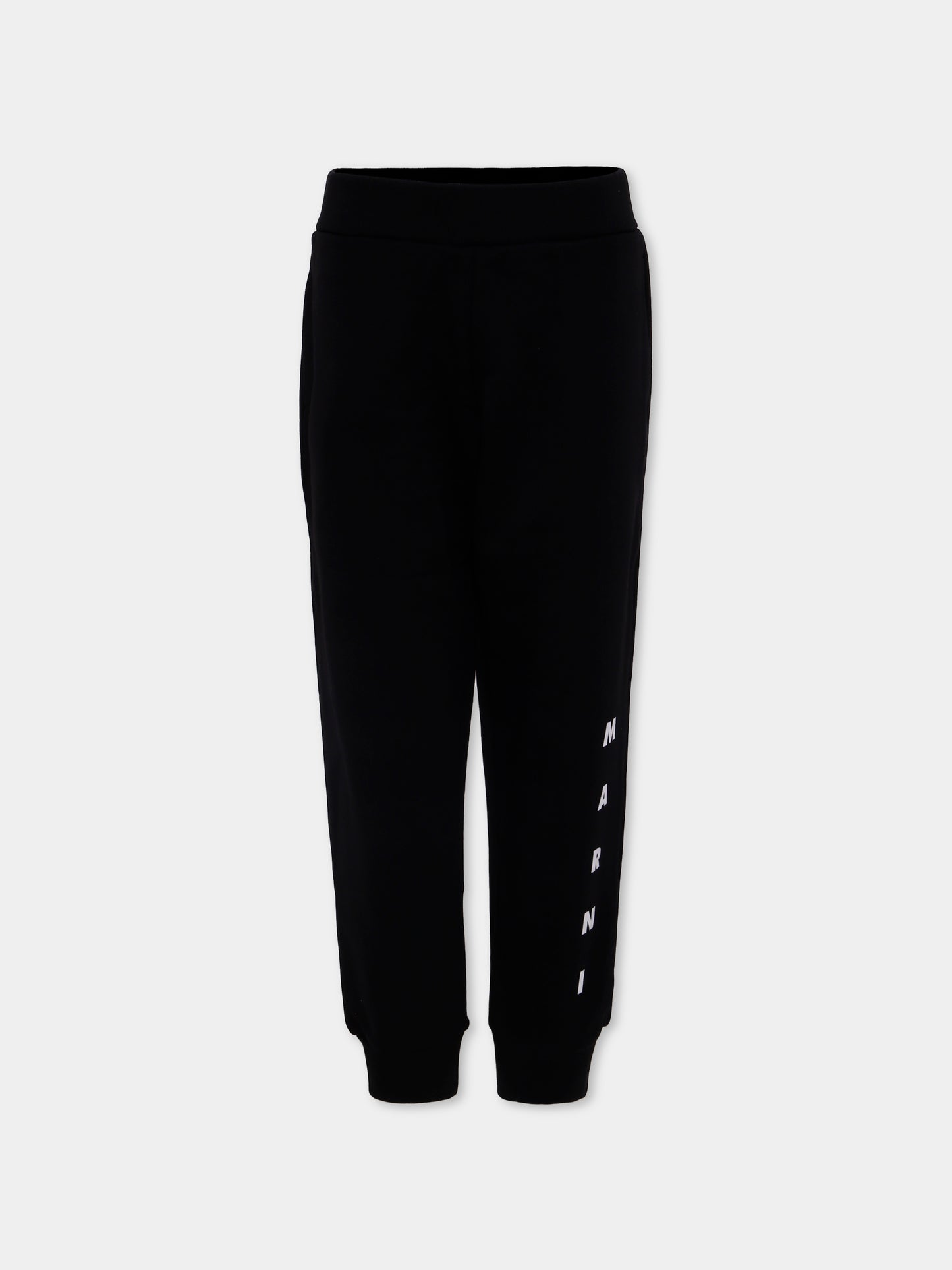 Pantaloni neri per bambini con logo,Marni Kids,M01218 M00V0 0M900