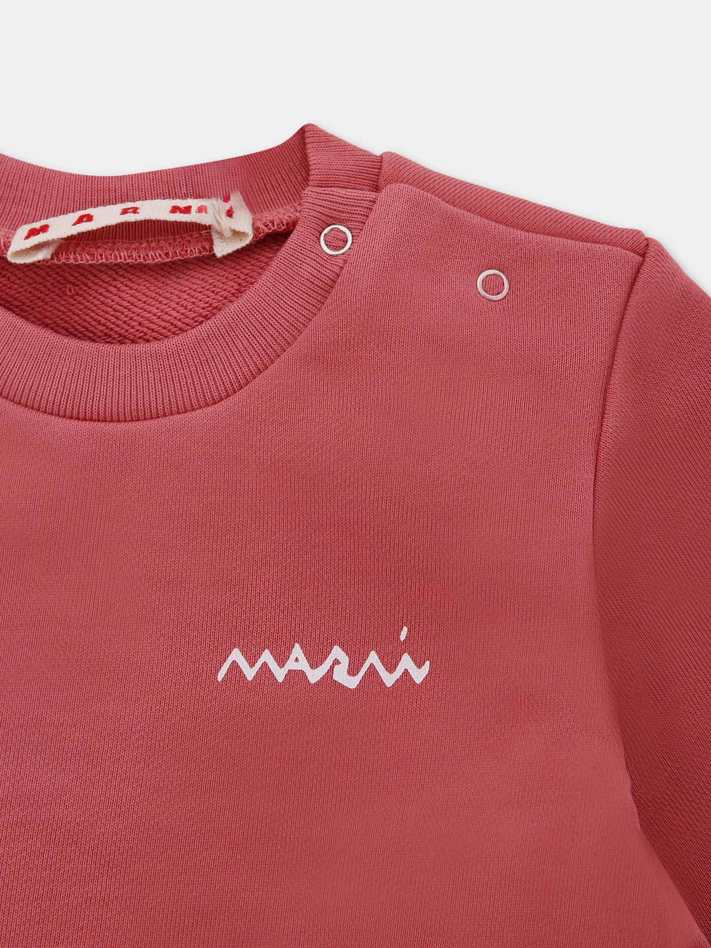 Vestito rosa per neonata con logo,Marni Kids,M01514 M00V0 0M350