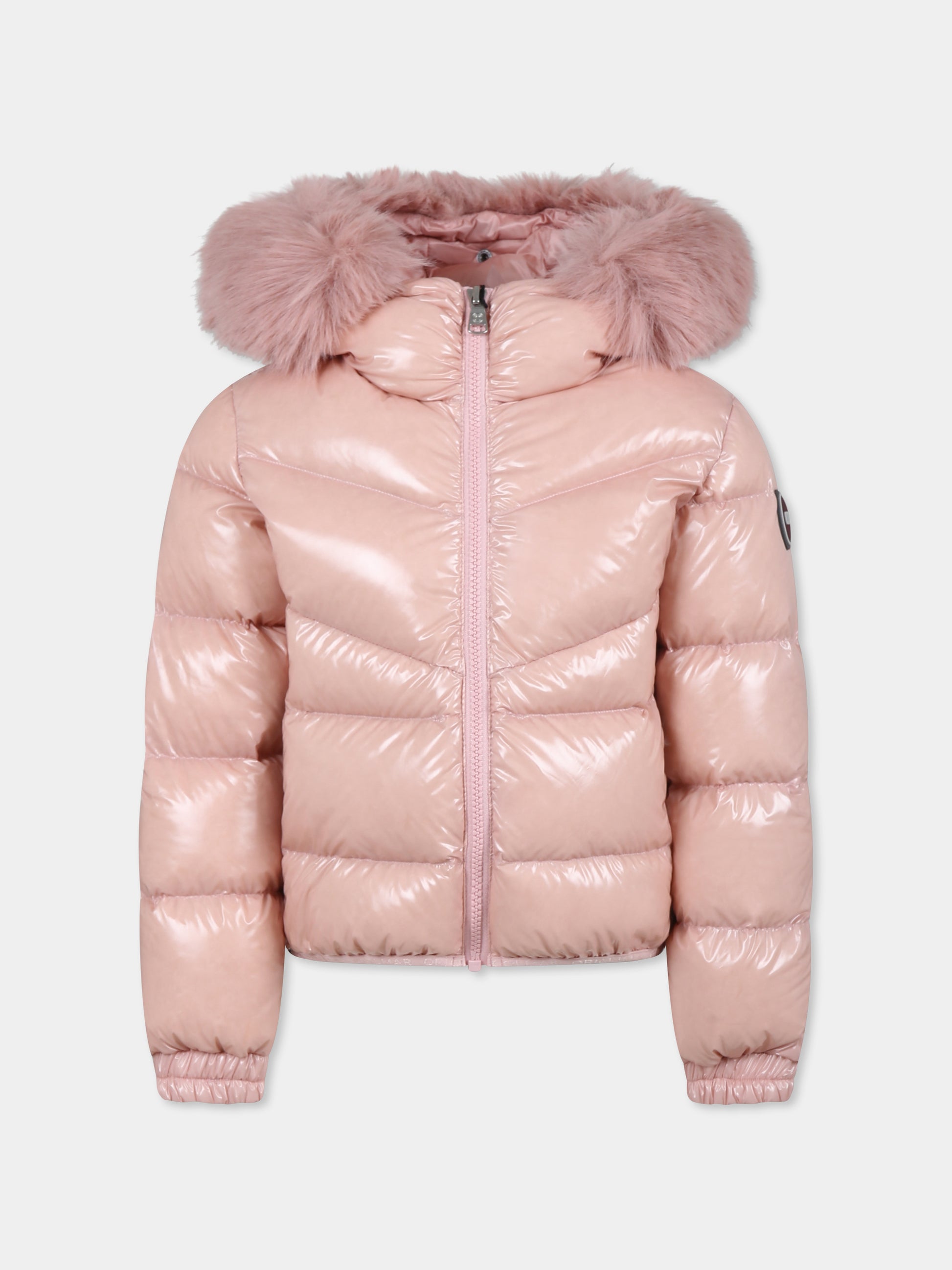 Piumino rosa per bambina con logo,Colmar Originals Kids,3400E 8XV 420