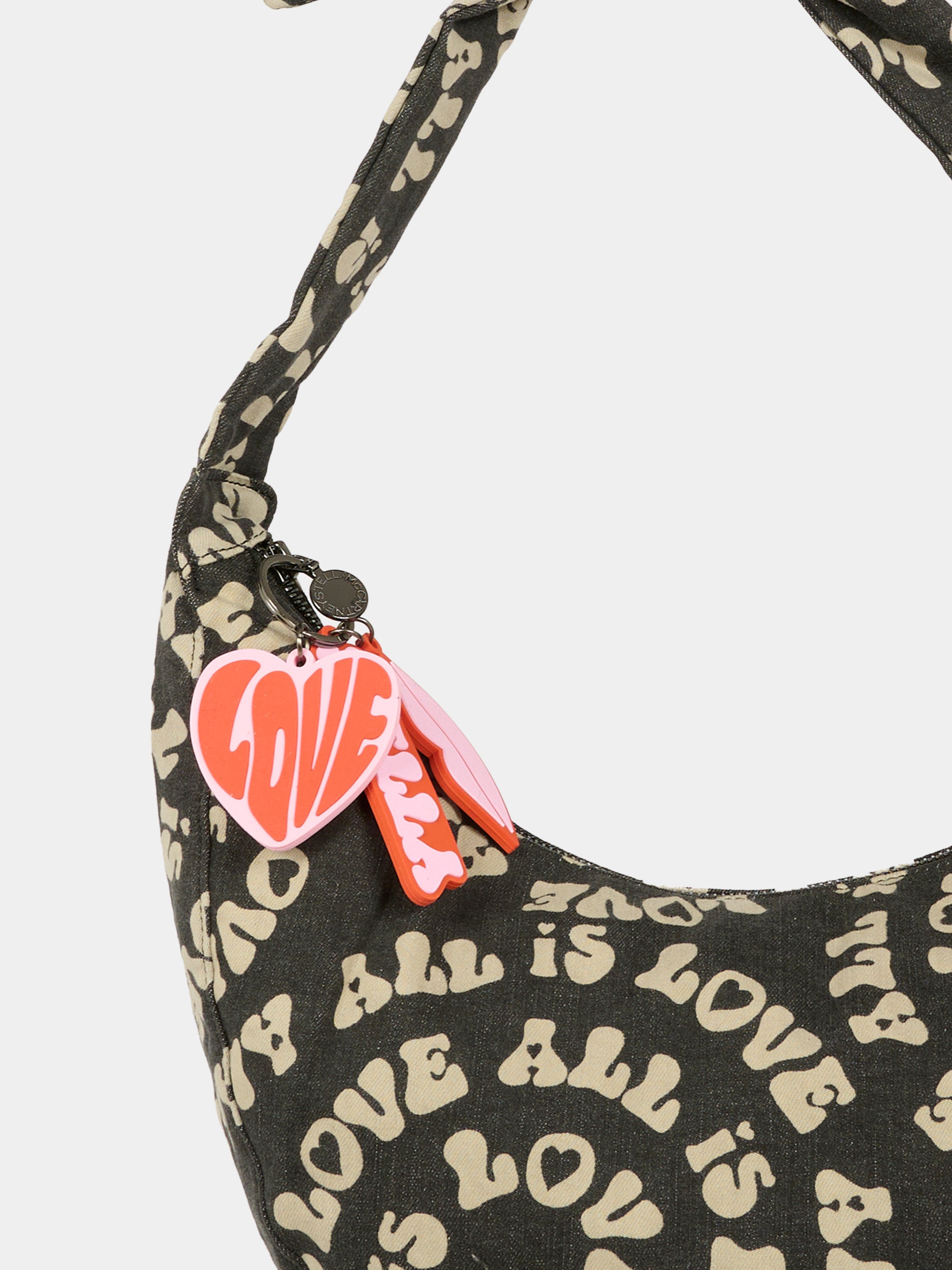 Borsa nera per bambina con scritta all over,Stella Mccartney Kids,TX0D08 Z3113 961BC