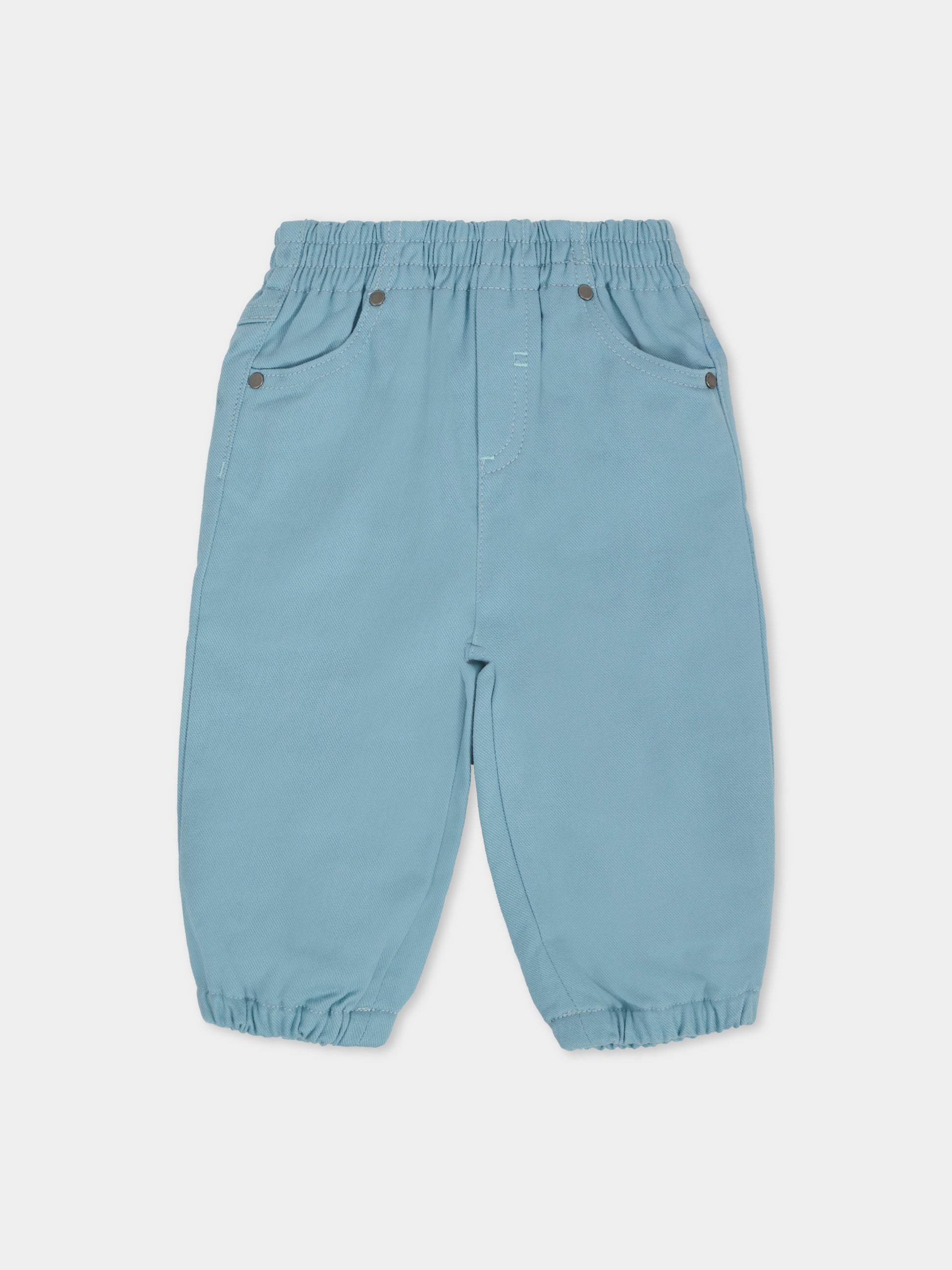 Pantaloni azzurri per neonato,Stella Mccartney Kids,TX6560 Z1544 670