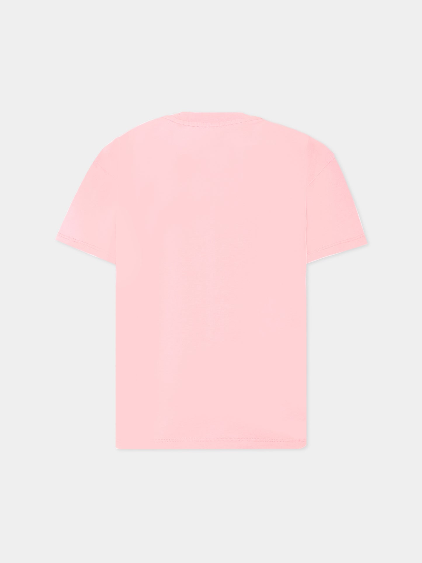 T-shirt rosa per bambina con logo,Stella Mccartney Kids,TX8C31 Z0434 51L