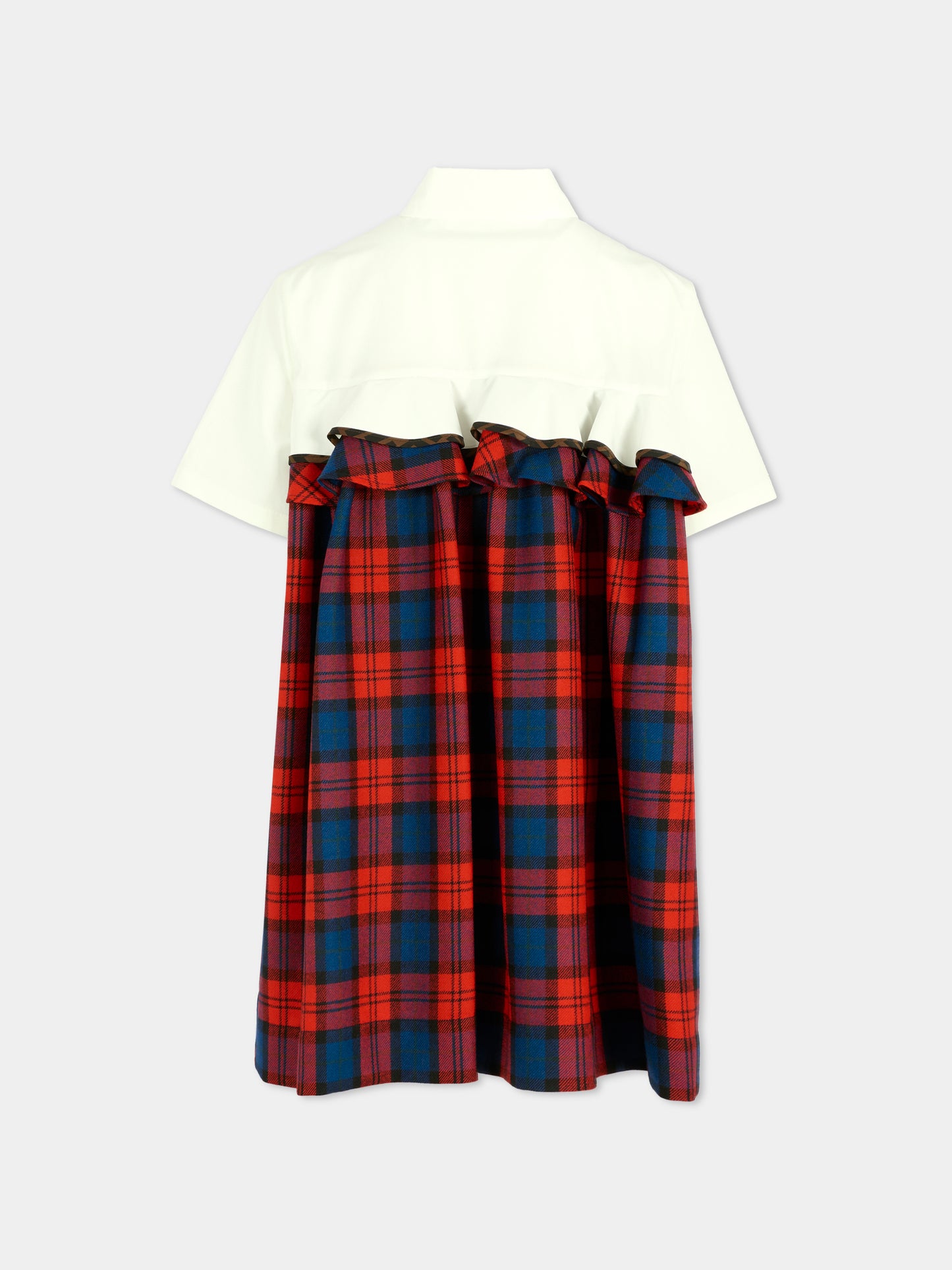 Vestito rosso per bambina con logo,Fendi Kids,JFB796 AUKJ F1SAX