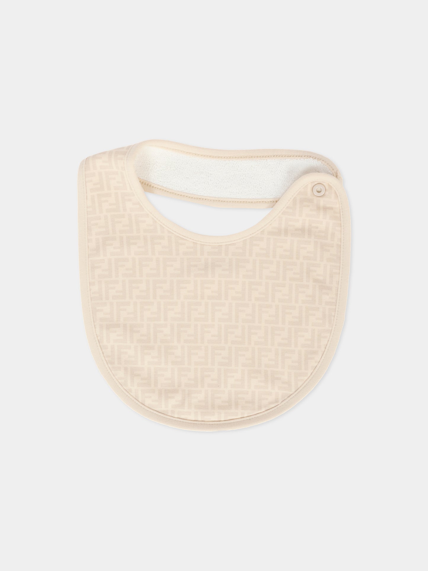 Set beige per neonati con orsetto Fendi,Fendi Kids,BUJ307 ST8 F19J5