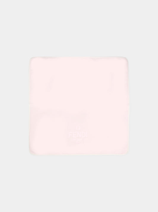 Coperta rosa per neonata con logo,Fendi Kids,BUJ315 8RA F0C11