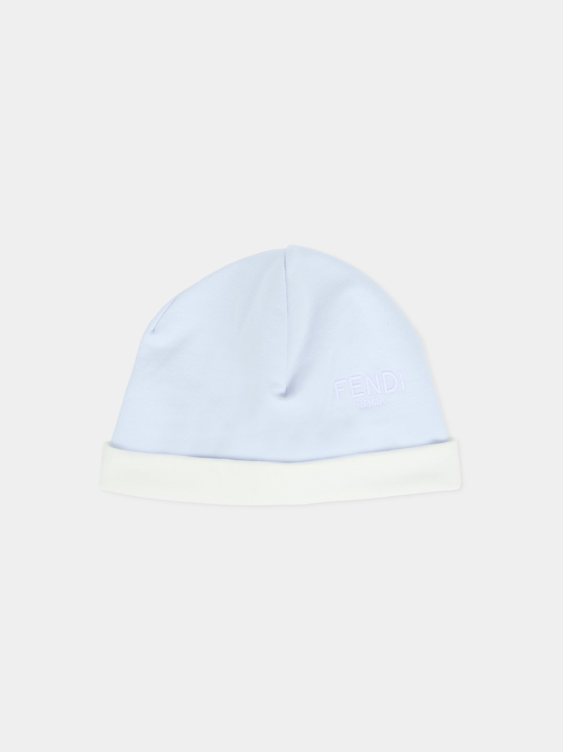 Set tutine celeste per neonato con logo,Fendi Kids,BUK146 8RA F19J4