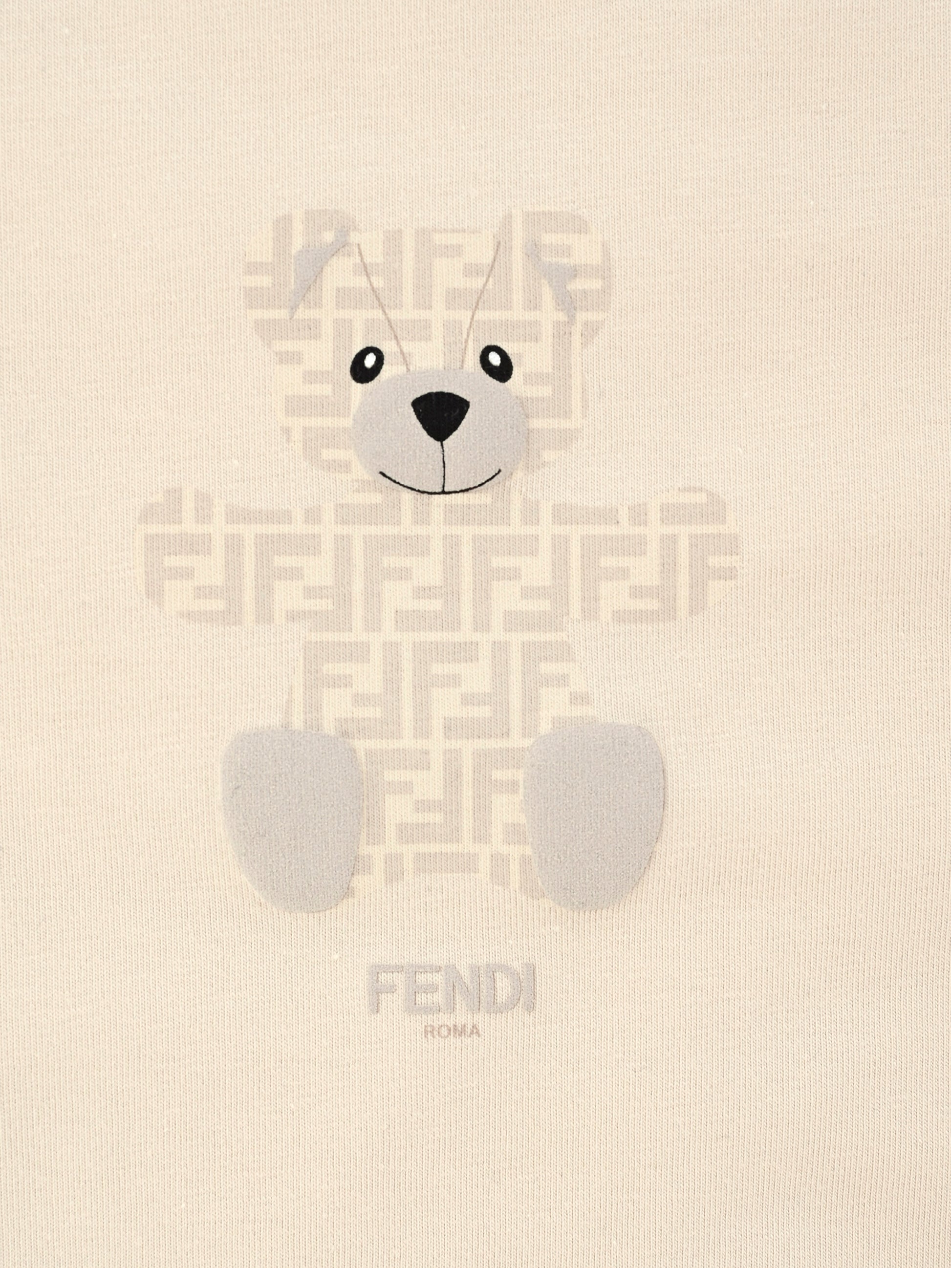 Coperta beige per neonati con orsetto fendi,Fendi Kids,BUJ305 ST8 F19J5