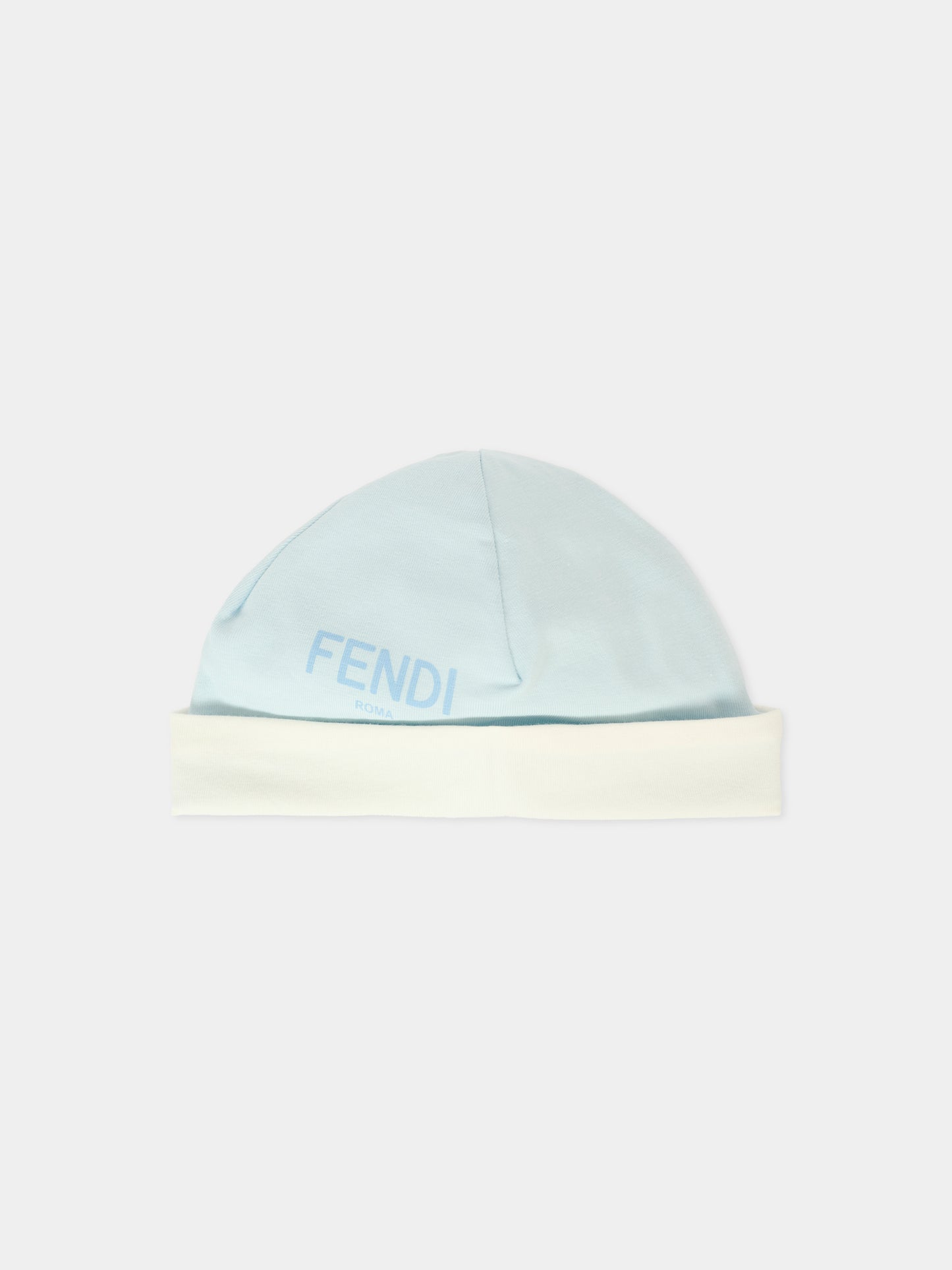 Set tutine azzurro per neonato con orsetto Fendi,Fendi Kids,BUK141 ST8 F19J4