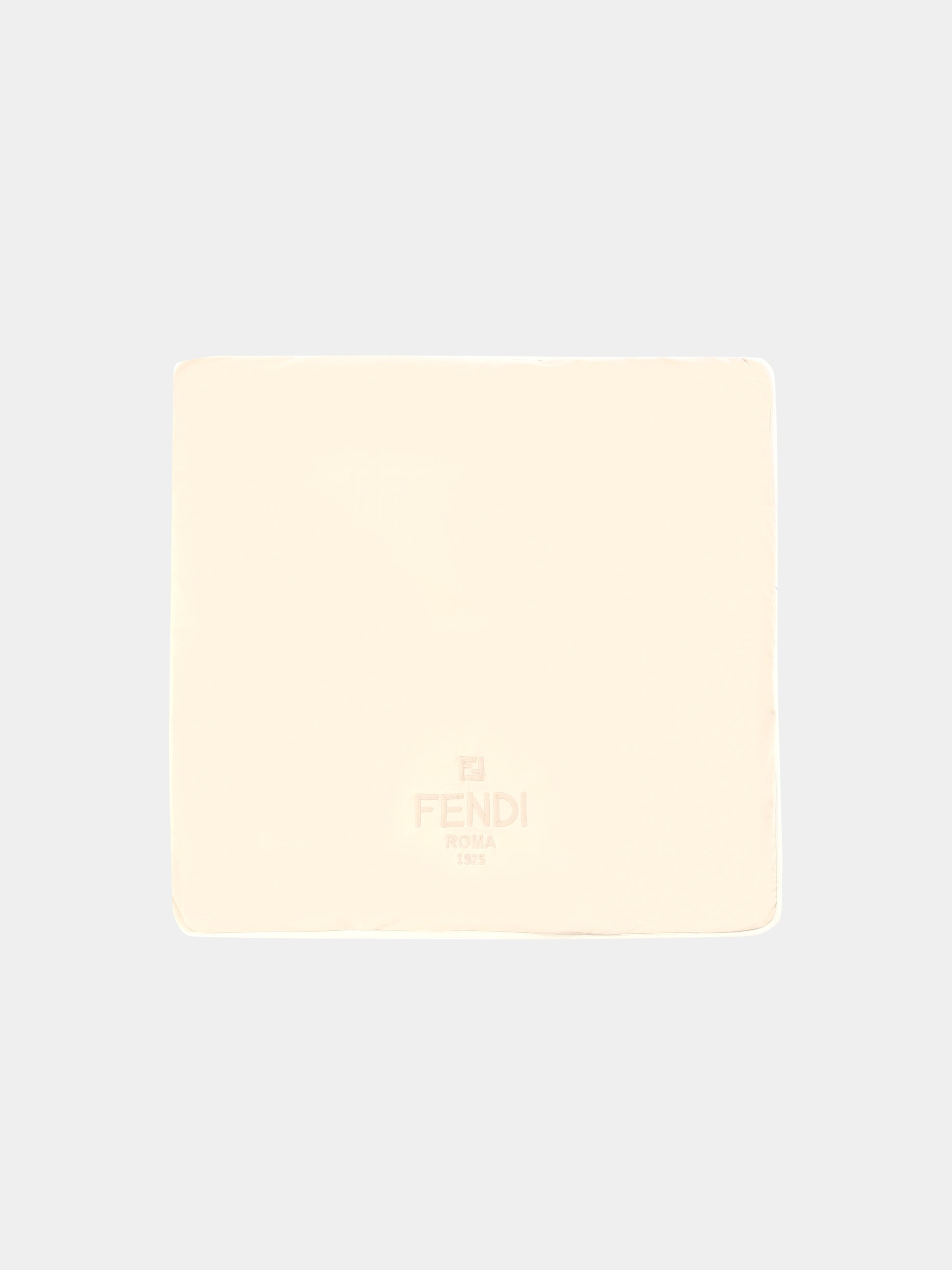 Coperta beige per neonati con logo,Fendi Kids,BUJ315 8RA F19J5
