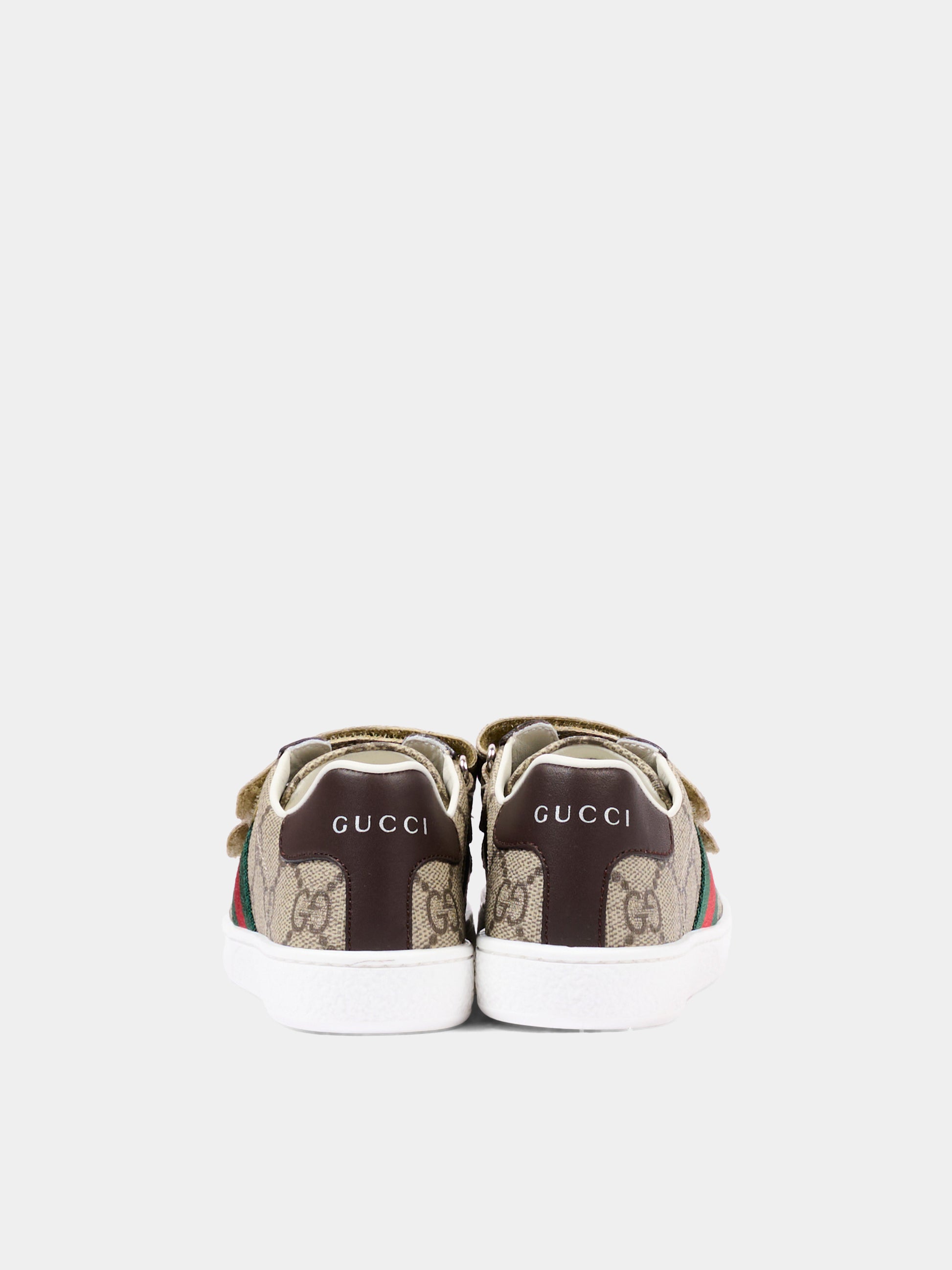 Sneakers beige monogramma GG per bambini,Gucci Kids,463088 FACYF 9753