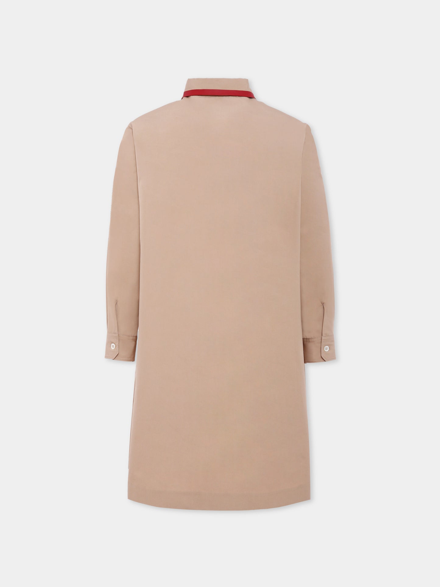 Vestito beige per bambina con logo,Gucci Kids,828484 XWA5O 2141