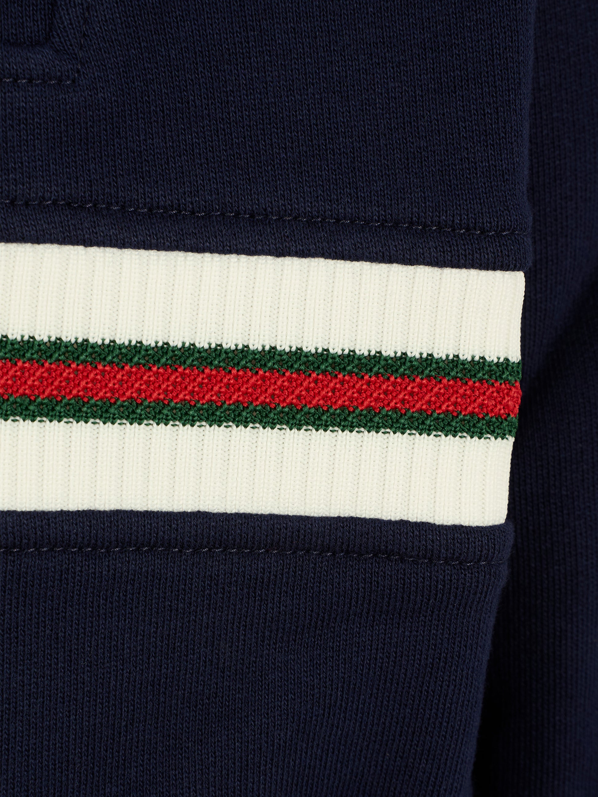 Felpa blu per bambini con dettaglio Web,Gucci Kids,825176 XJHAQ 4780