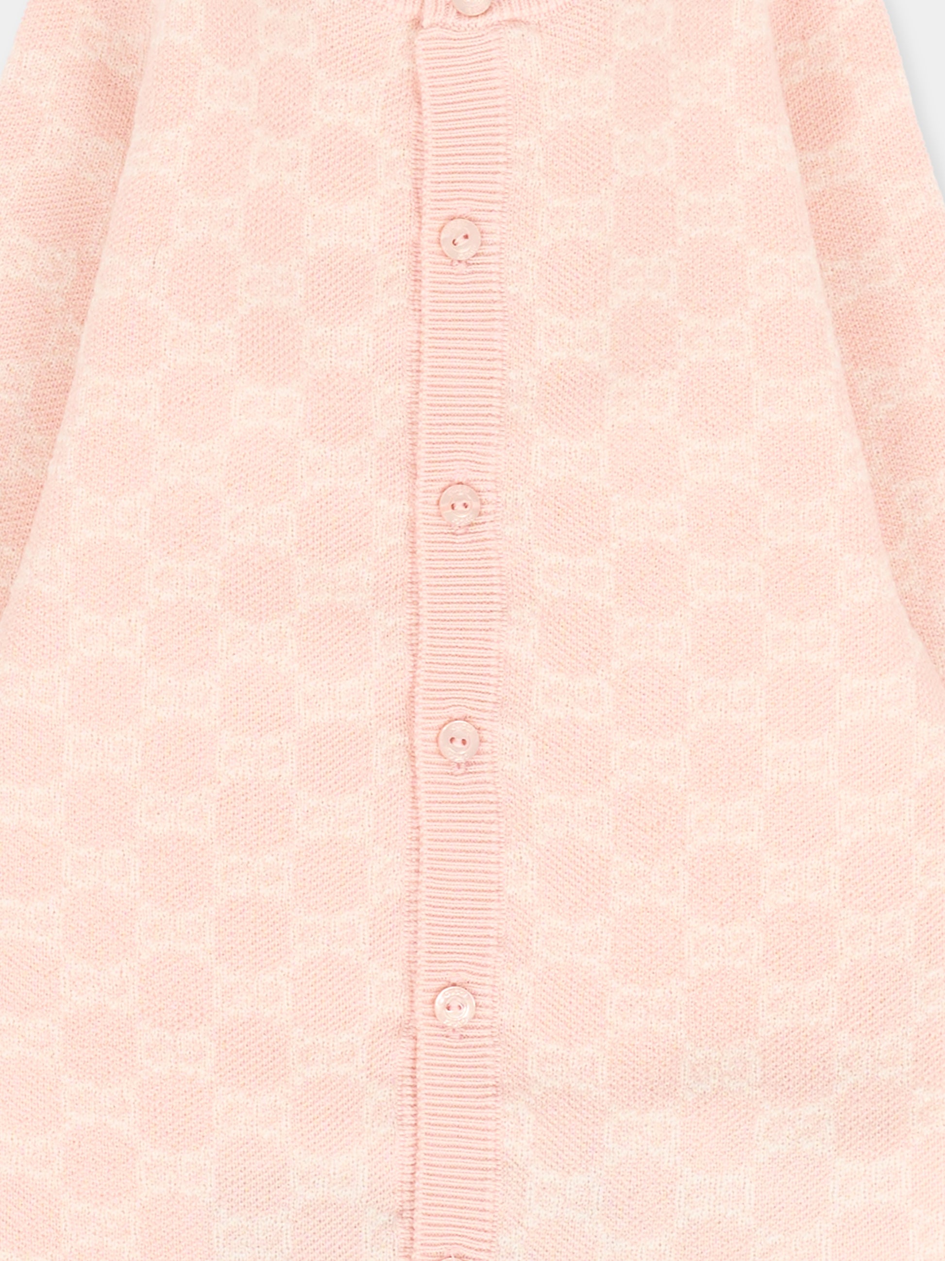 Tutina rosa per neonata con GG,Gucci Kids,834343 XKEZP 5012