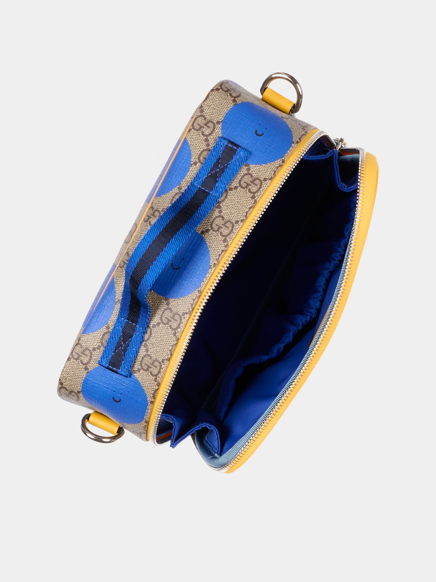 Borsa blu per bambini con sole sorridente,Gucci Kids,835842 FAER3 9443