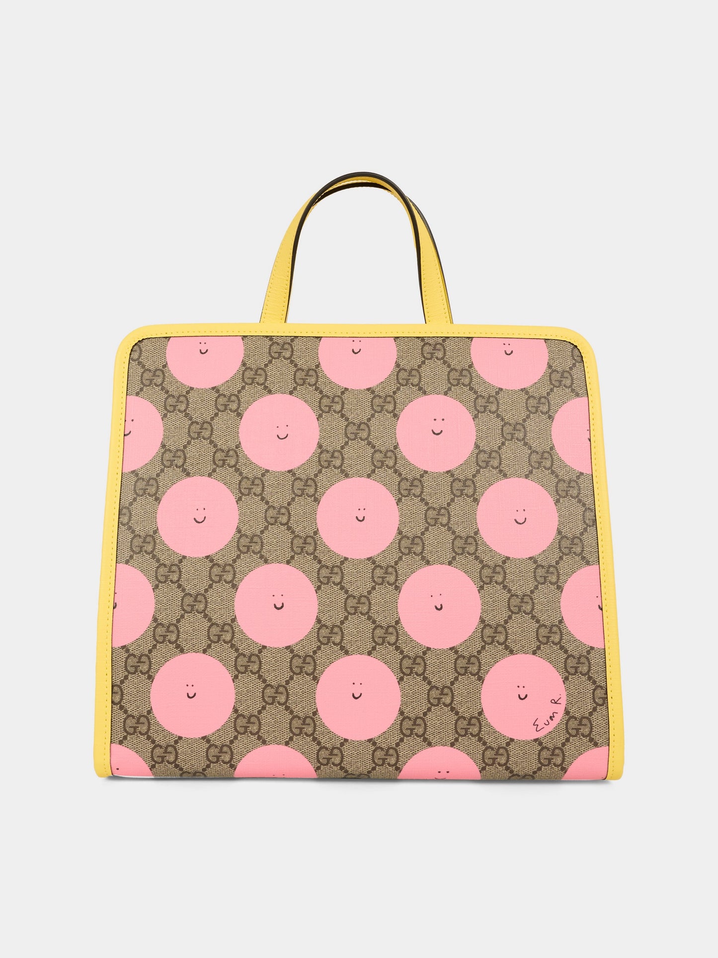 Borsa beige per bambina con sole sorridente,Gucci Kids,605614 FAER6 9783