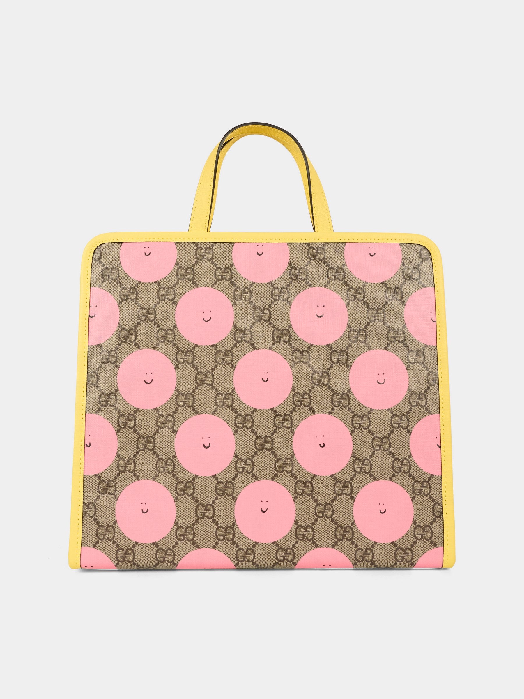 Borsa beige per bambina con sole sorridente,Gucci Kids,605614 FAER6 9783