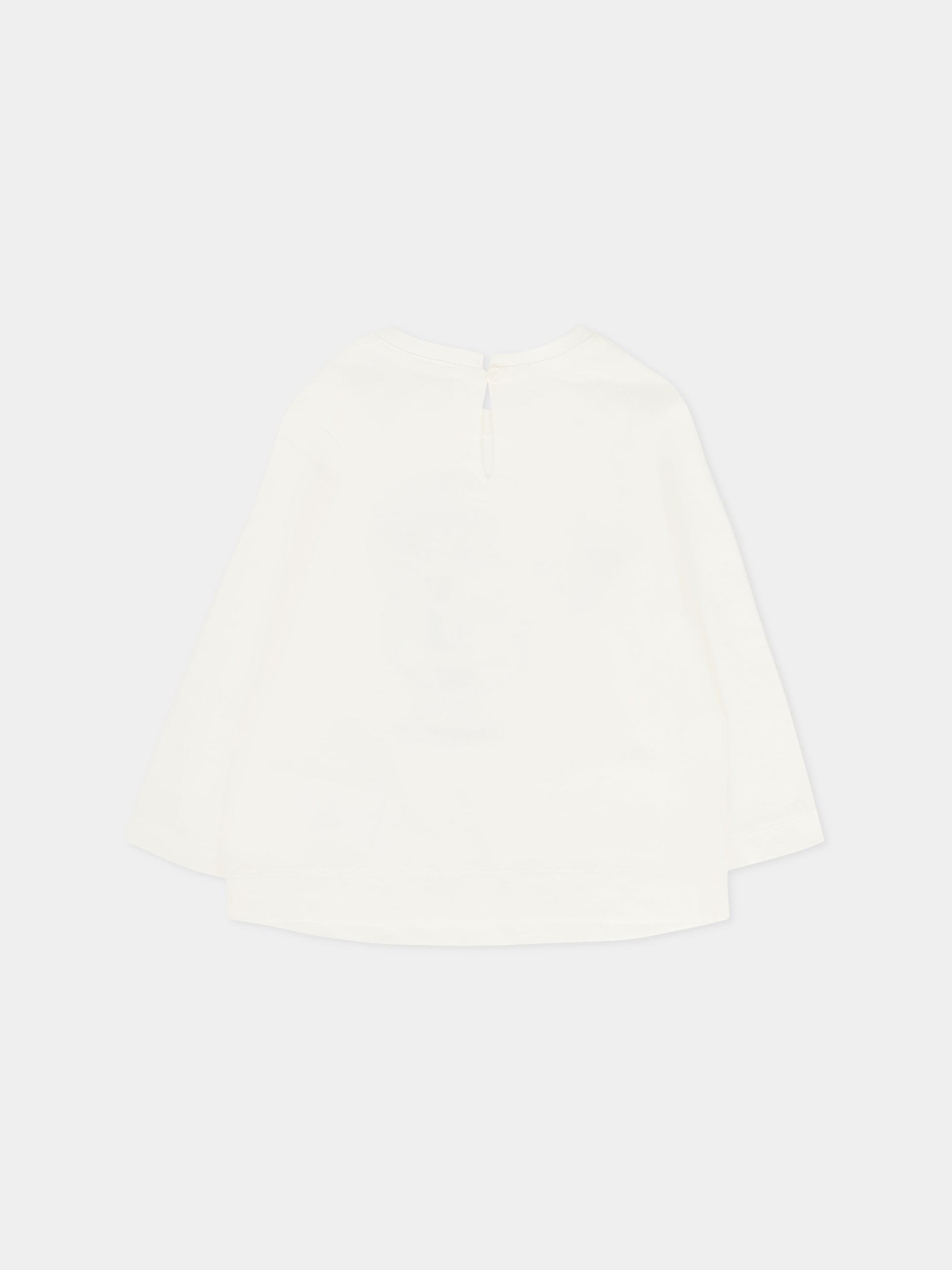 T-shirt avorio per neonata con Minnie,Monnalisa,39F610 6005 0001