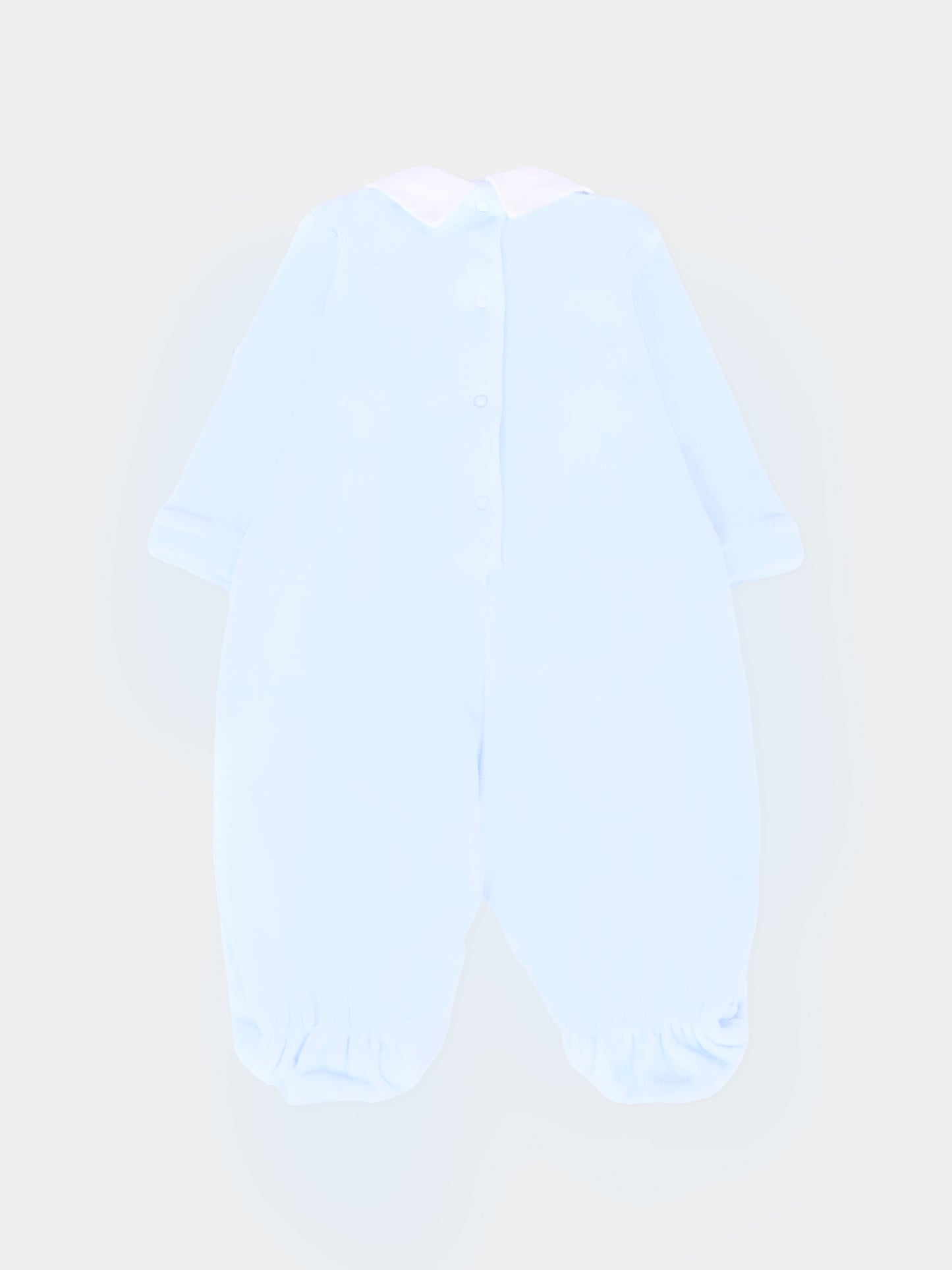 Tutina azzurra per neonato con orso,Monnalisa,22F202 6002 0052