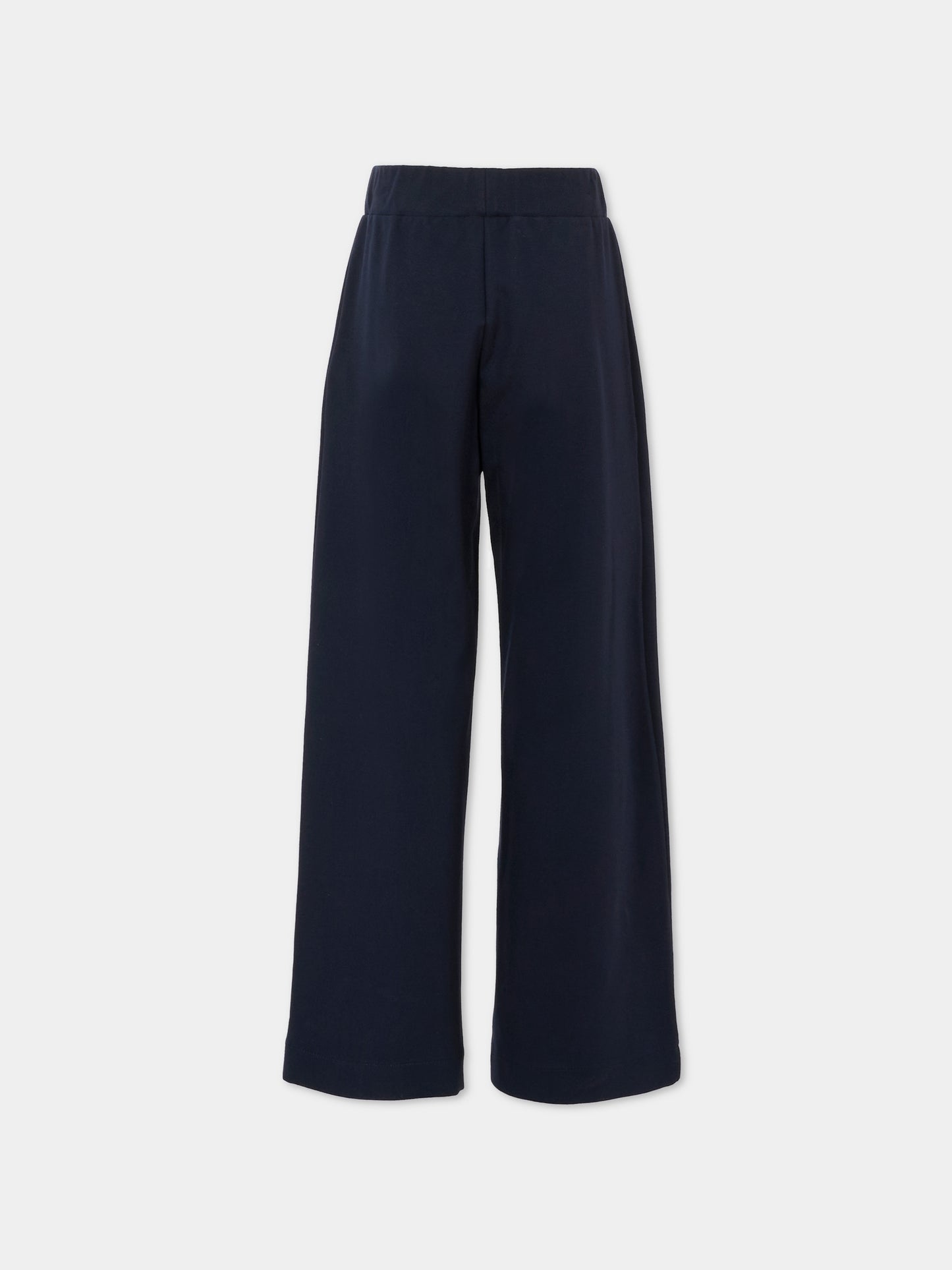 Pantaloni blu per bambina con cuore,Monnalisa,18FPAN 6225 056S
