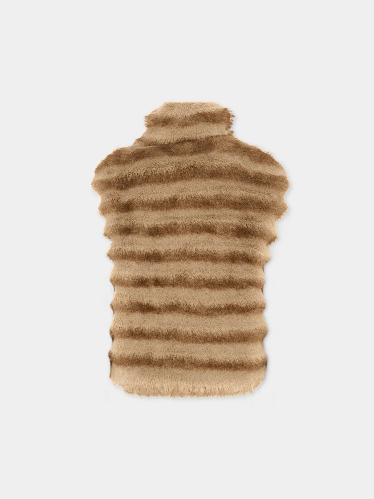 Gilet marrone per bambina,Monnalisa,17F108 6032 0009