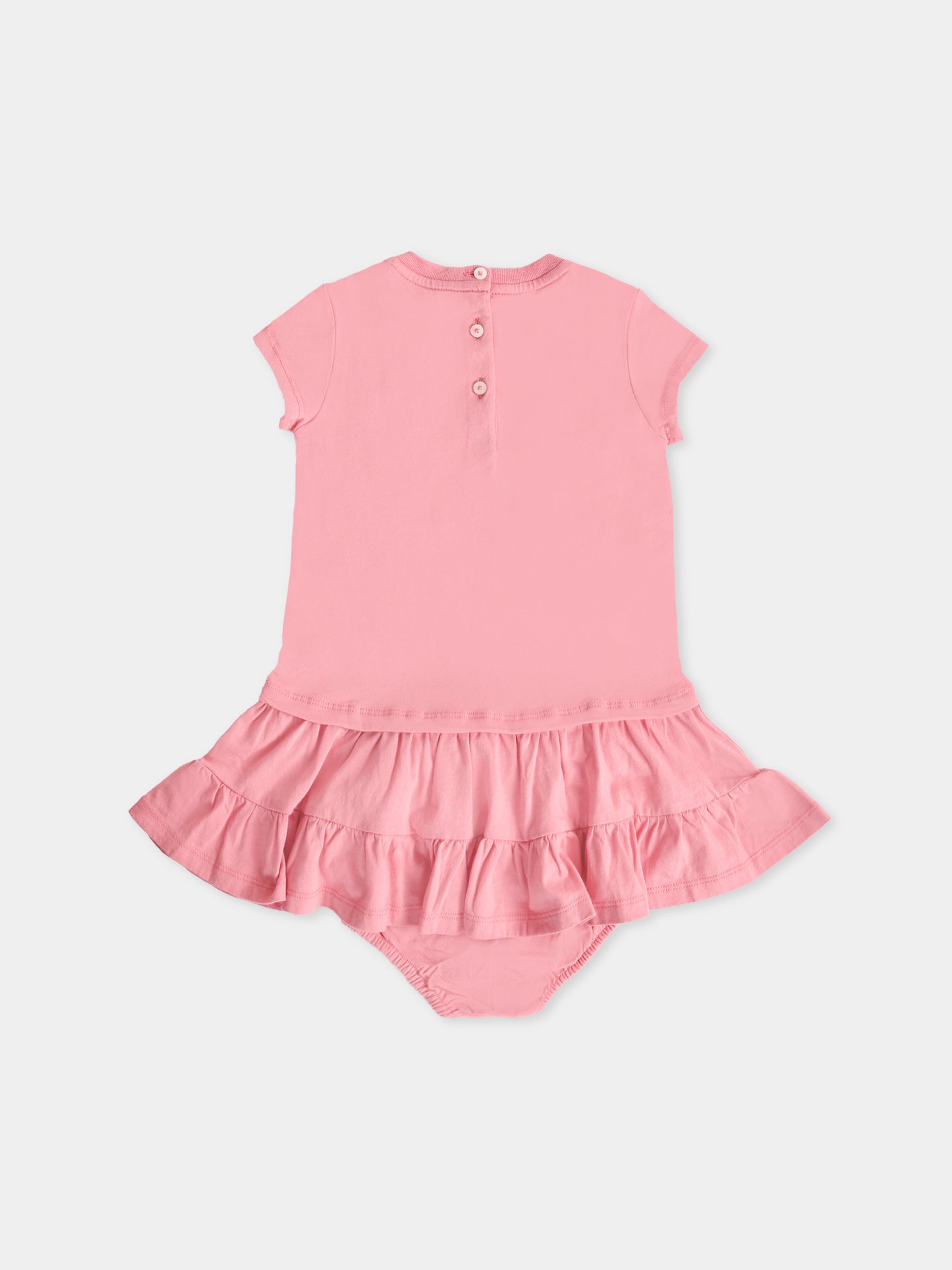 Vestito rosa per neonata con Polo Bear,Ralph Lauren Kids,971130001